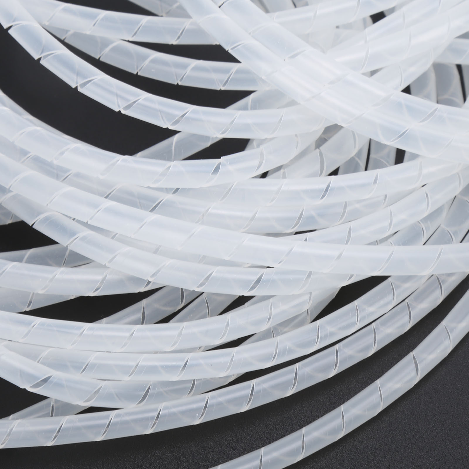 Spiral Wire Wrap Cord Sleeve Hose Cable Organizer Holder Management White - Picture 29 of 33