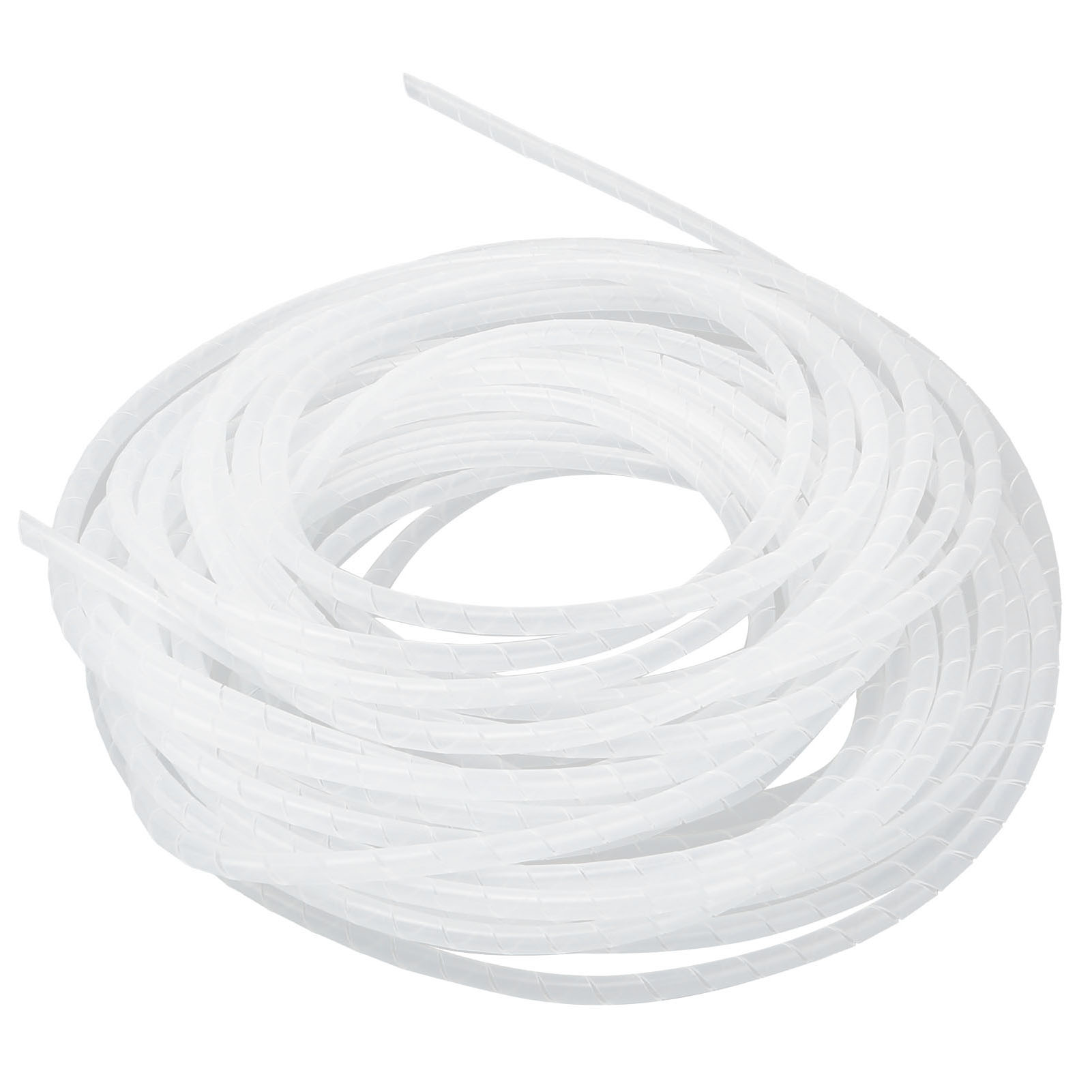 Spiral Wire Wrap Cord Sleeve Hose Cable Organizer Holder Management White - Picture 15 of 33