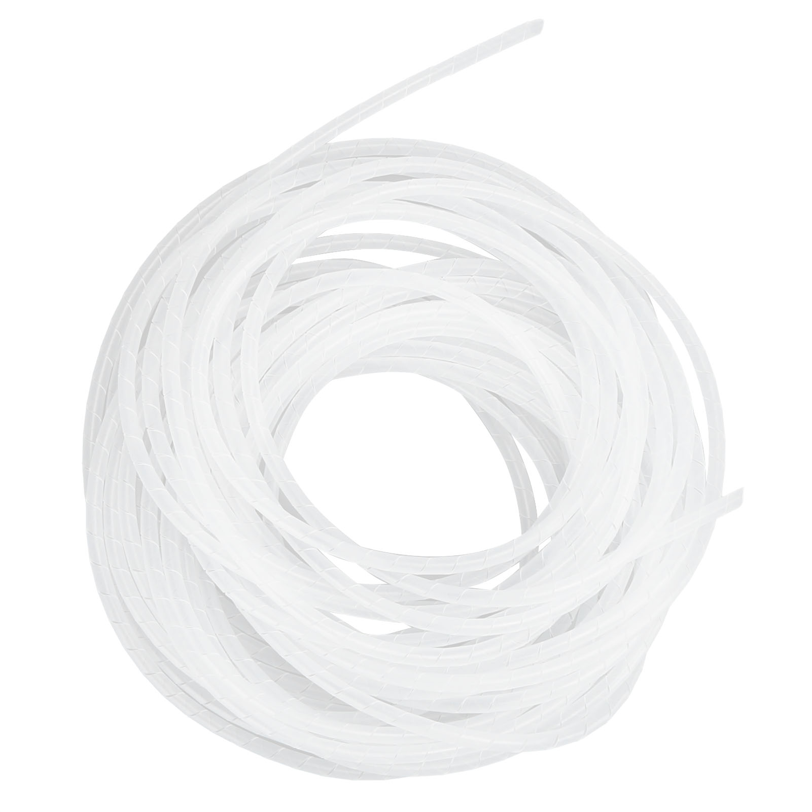 Spiral Wire Wrap Cord Sleeve Hose Cable Organizer Holder Management White - Picture 22 of 33