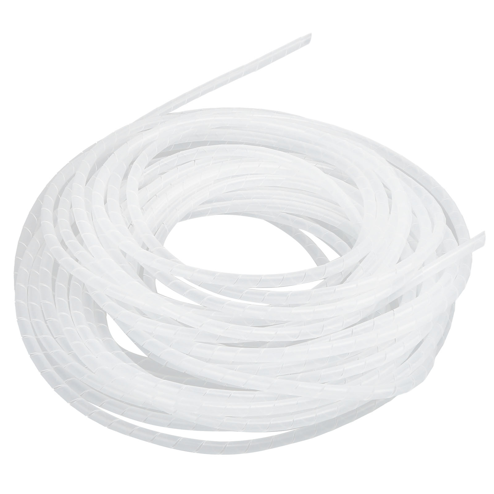 Spiral Wire Wrap Cord Sleeve Hose Cable Organizer Holder Management White - Picture 13 of 33
