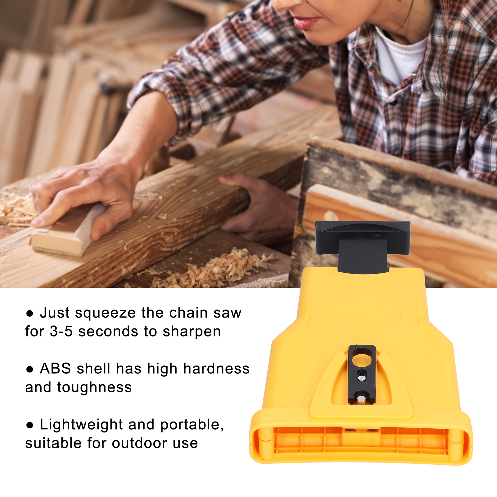 Chainsaw Sharpener Saw Blade Teeth Fast Sharpening Grinding Tool New - Picture 12 of 22