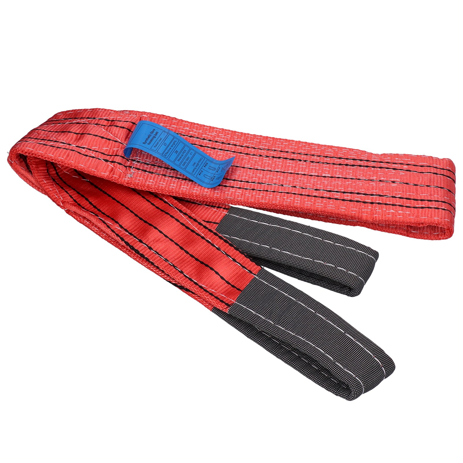 Lifting Sling Soft Hoist Webbing 5T Flat Thickened PES Strap 4.72in Width - Photo 13 sur 18