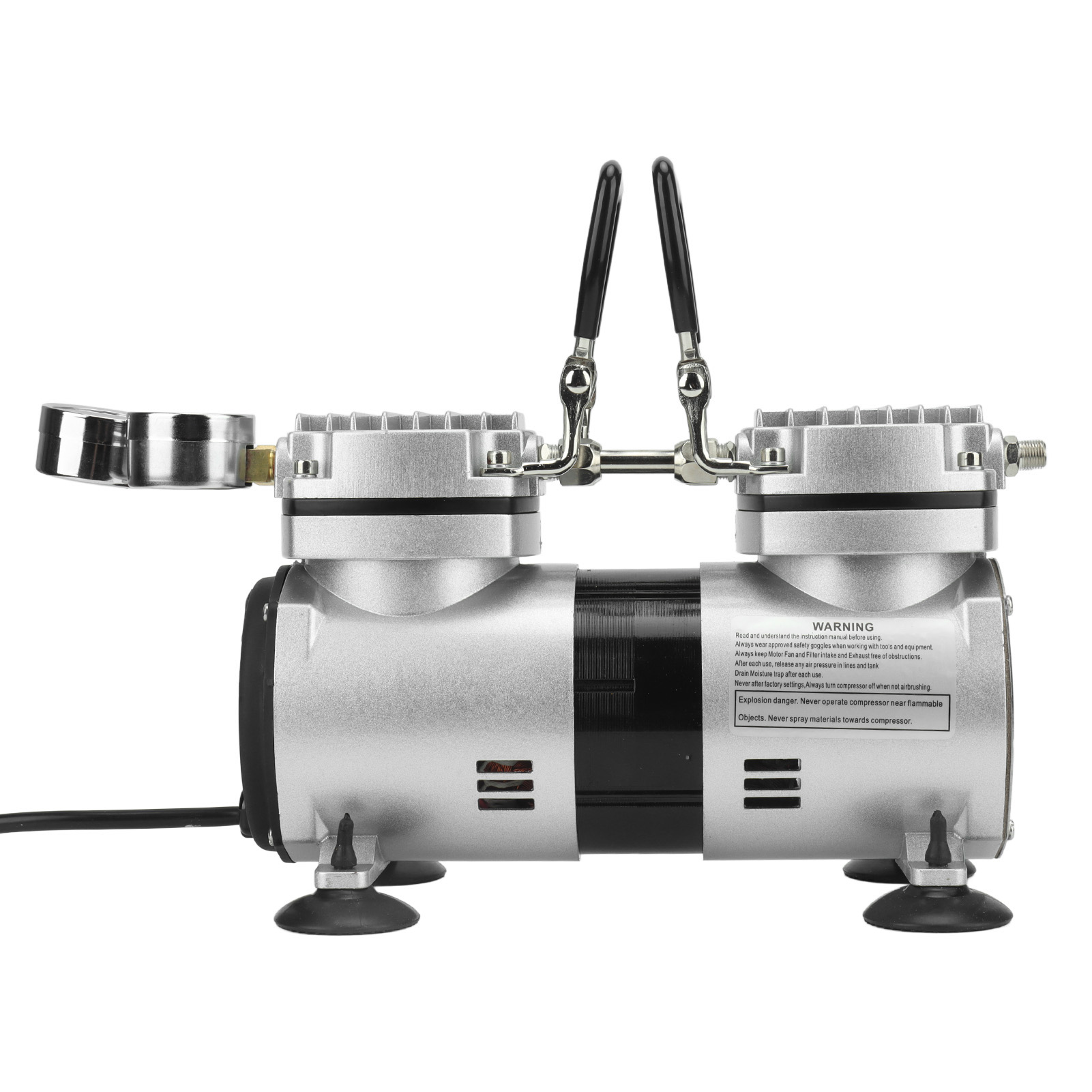 Oilless Vacuum Air Pump 1/4HP High Pressure Large Flowing Ultra Quiet Small NEW