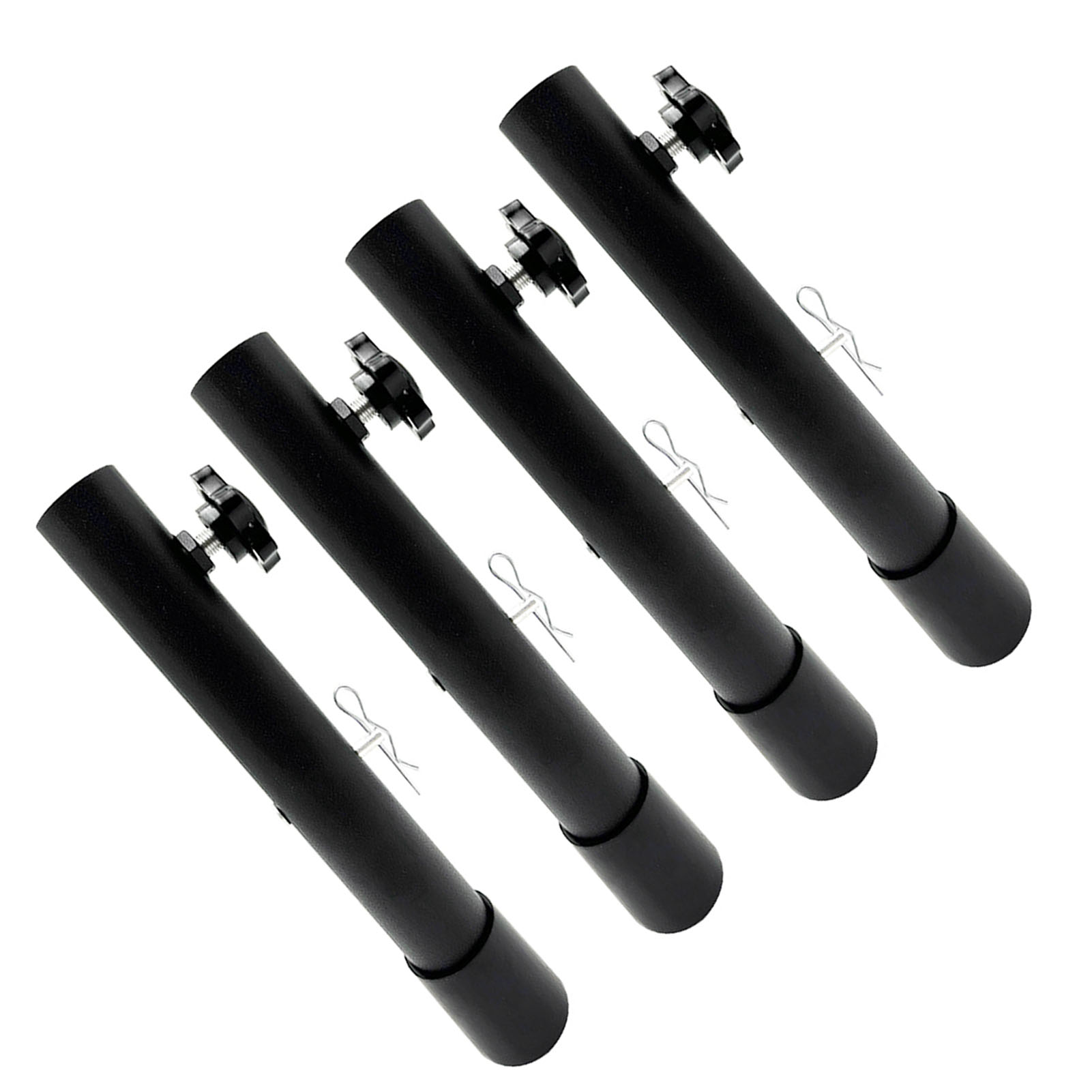 4x Folding Table Risers Extenders Stainless Steel Counter Height Leg Extensions - Picture 24 of 27