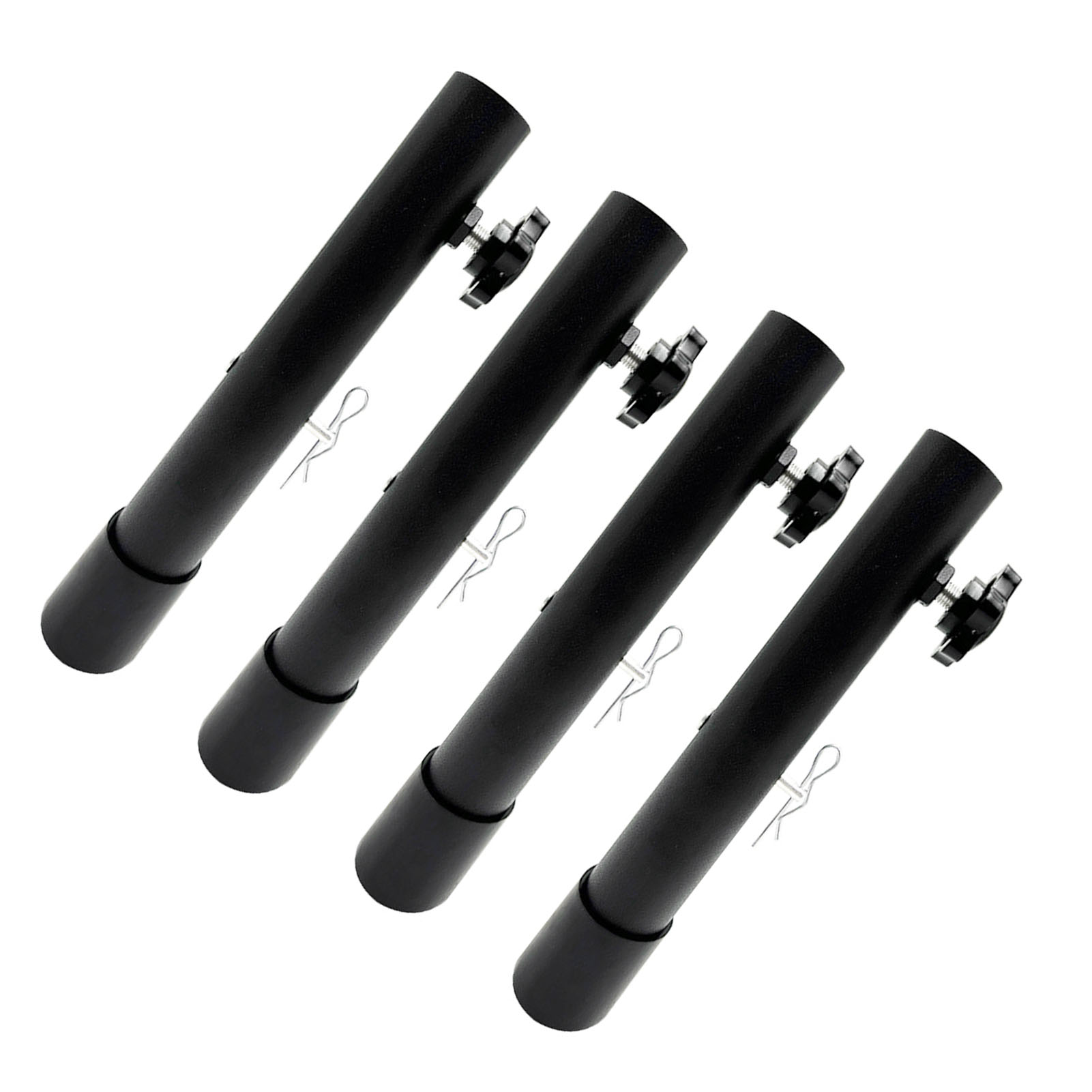 4x Folding Table Risers Extenders Stainless Steel Counter Height Leg Extensions - Picture 25 of 27
