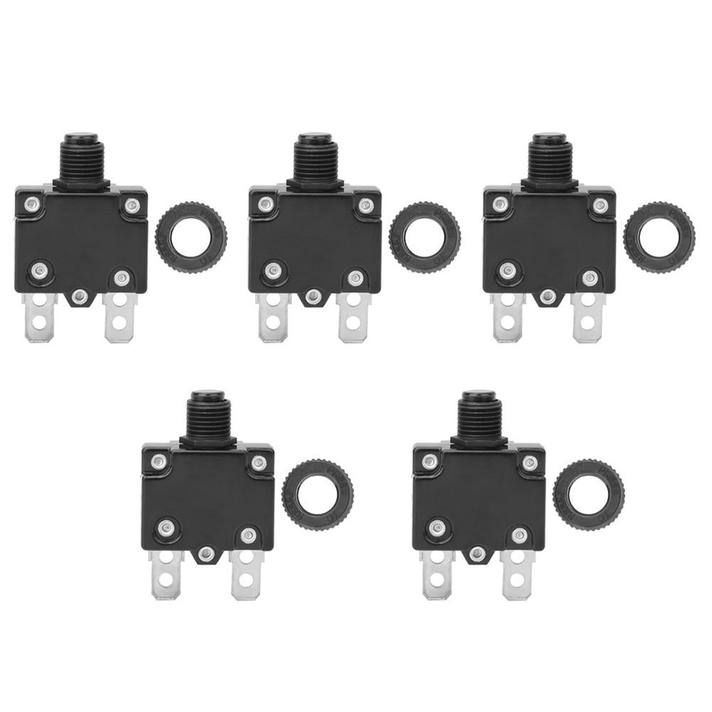 5pcs Air Compressor Circuit Breaker Overload Protector Over Current Protection
