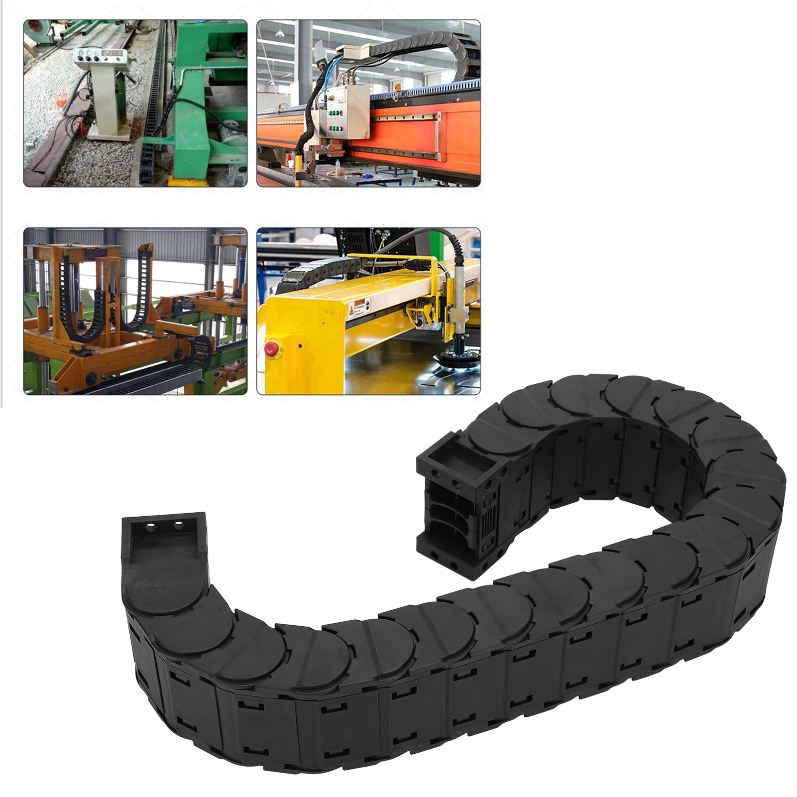 Cable Drag Chain Nylon Wire Carrier Full Enclosed Low Noise Series Tank Towlines - Picture 19 of 29
