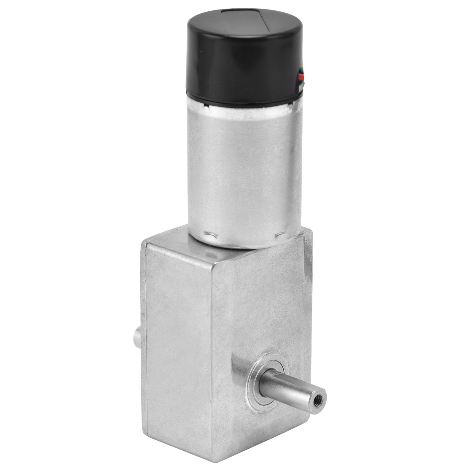 DC Worm Gear Motor 15mm Double Shaft Speed Reduction Drive Device With Encoder