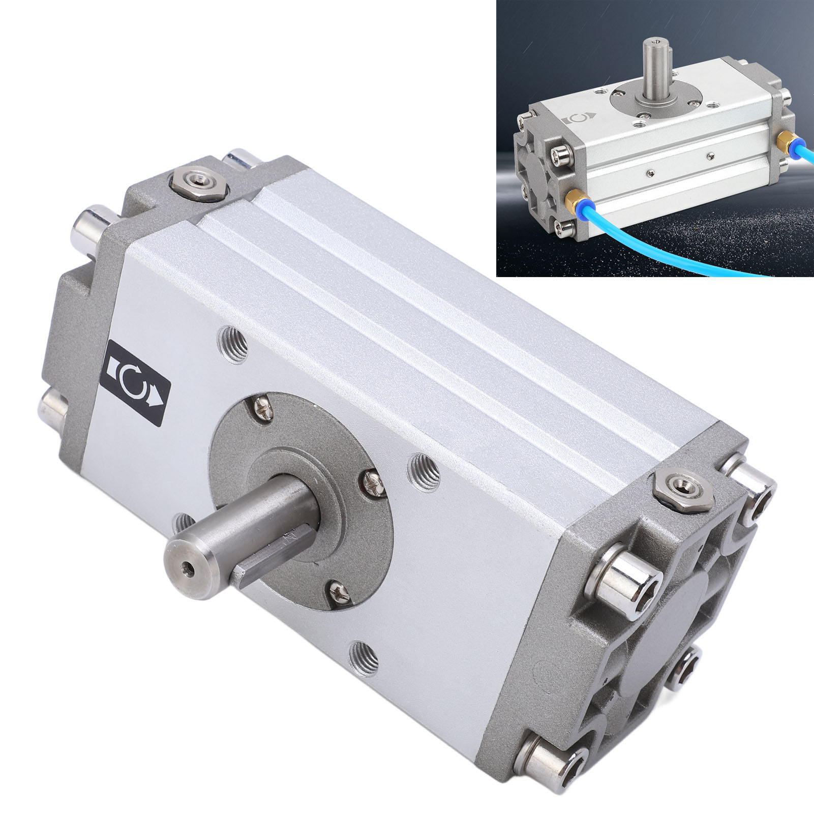 Pneumatic Swing Cylinder Metal Wear Resistance Pneumatic Rotating Air Cylinder♡ - Afbeelding 16 van 18
