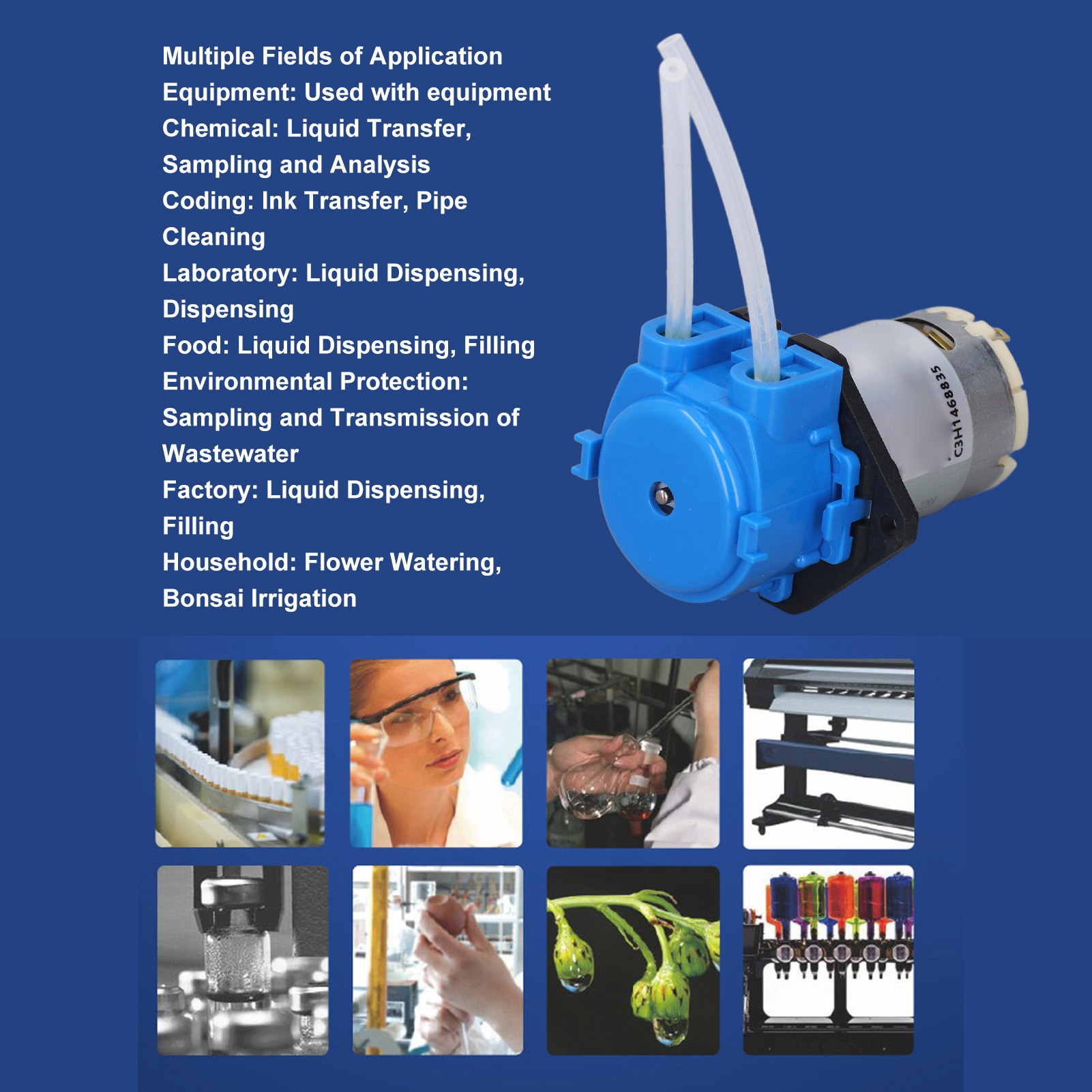 Mini Peristaltic Pump Small Liquid Dosing Pump For Aquarium Laboratory Devices