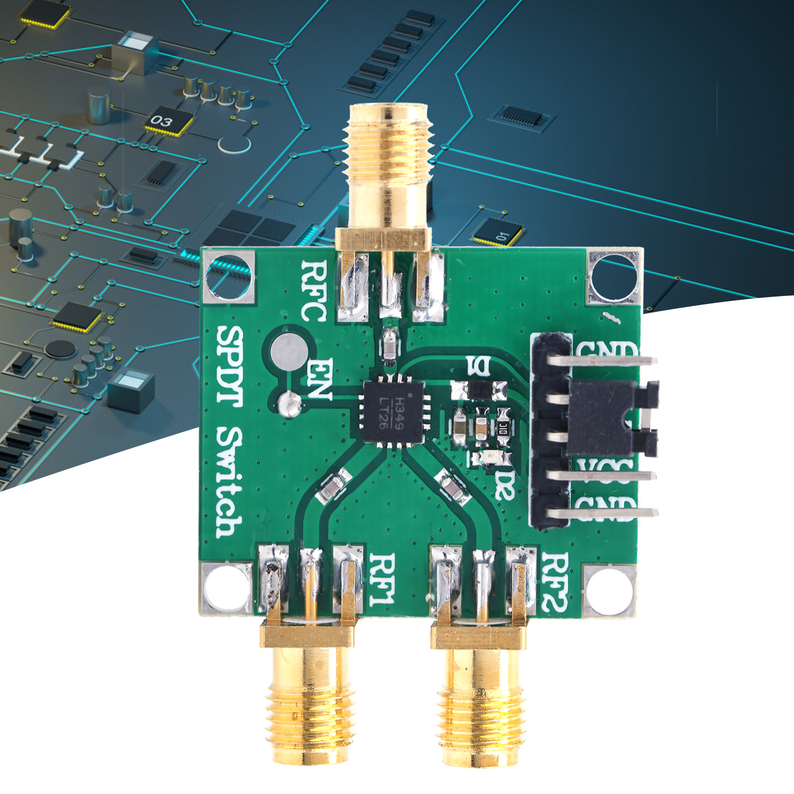 35V RF Switch Module Single Pole Double Throw Board 50Ohms Input Output