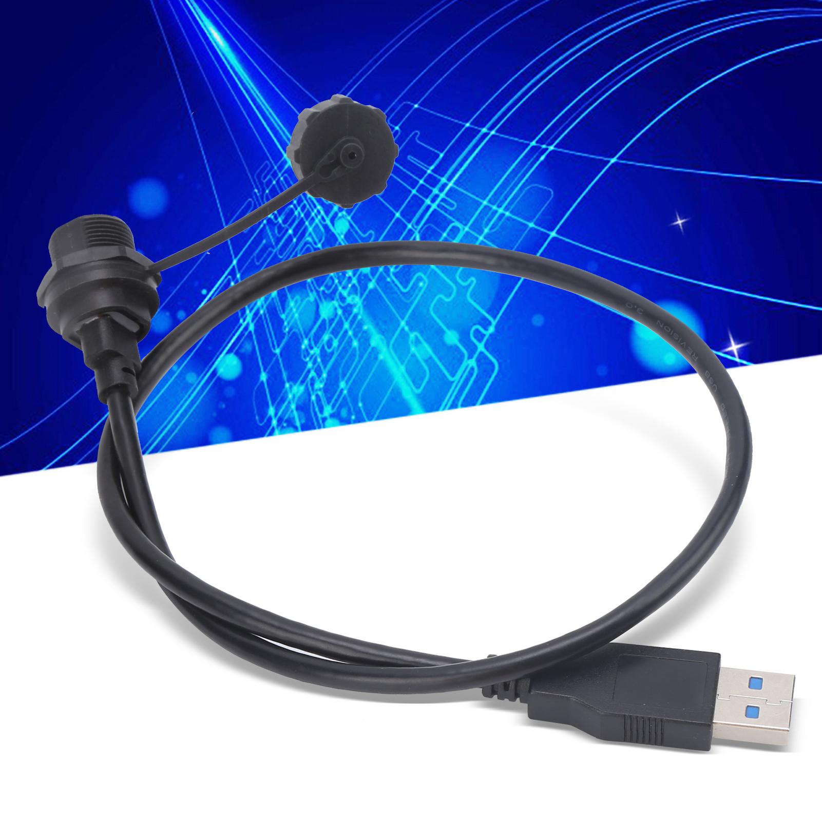 Connecteur USB Femelle Fileté Verrouillable Montage Sur Panneau Prise De Coura - Imagen 13 de 14