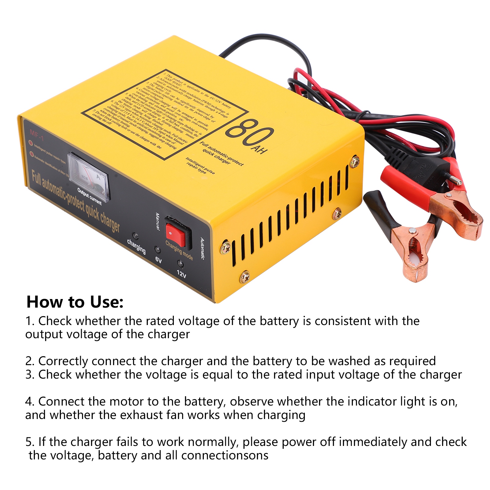 Battery Charger Smart MF1 Power Supply For Children's Electric Car 120W AC250V♡ - Afbeelding 26 van 32