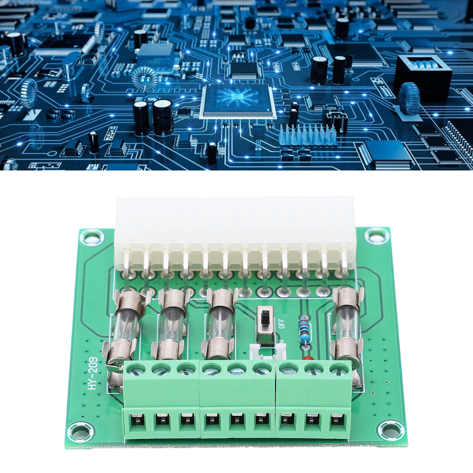ATX Power Board Adapter Module For Computer Benchtop Desktop Compact Size Wide - Afbeelding 8 van 12