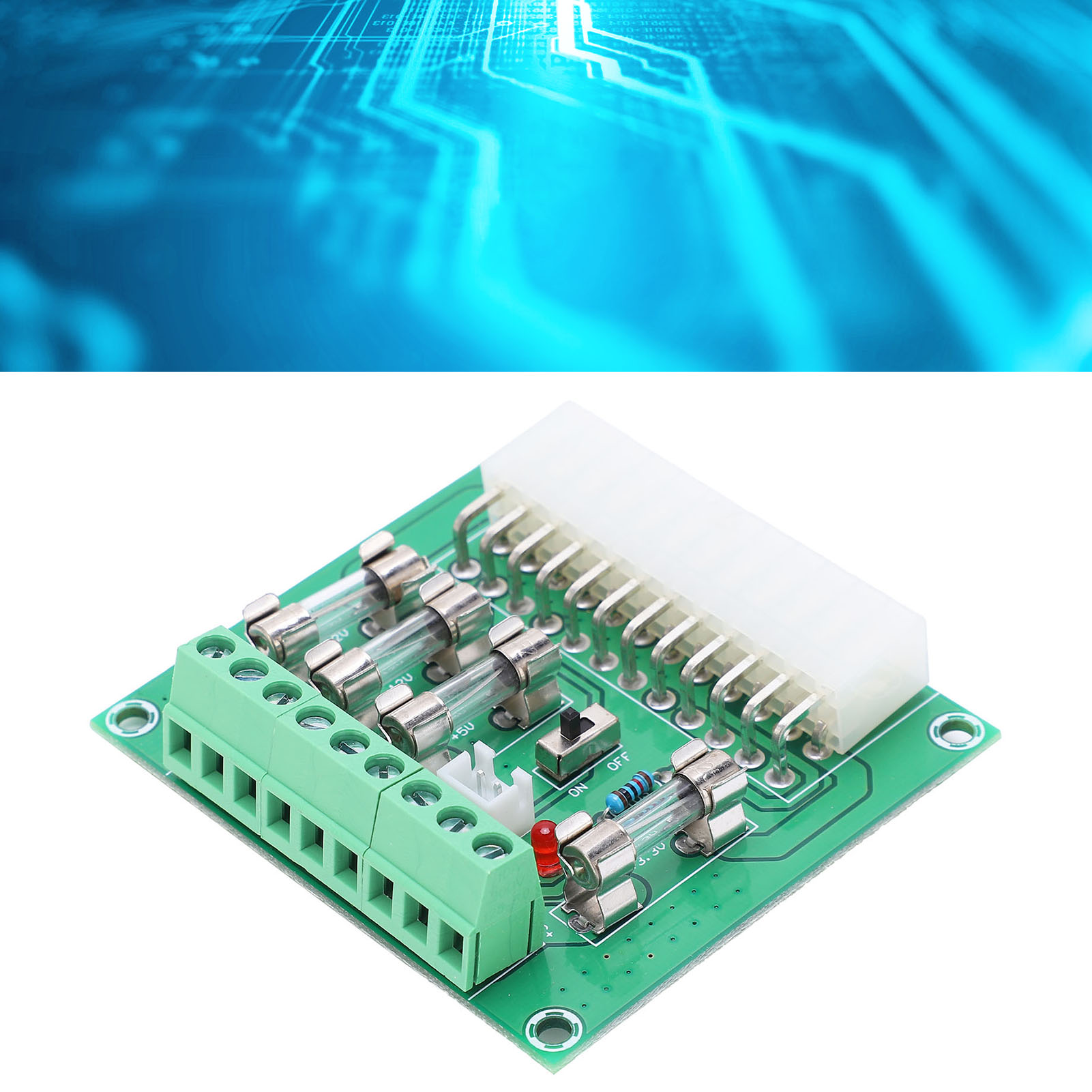 ATX Power Board Computer Supply Module 20Pin 24Pin Toggle Switch For Voltage - Afbeelding 6 van 12