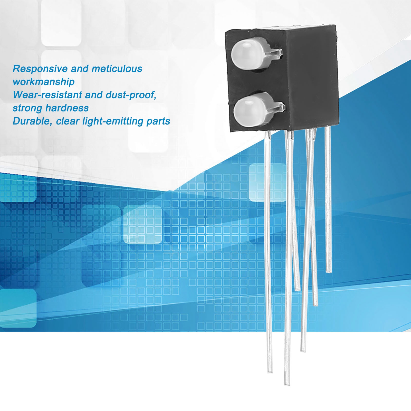 Lot De 20 Supports De Lampe à Diode Lumineuse LED à 2 Trous Base émettrice De L - Imagen 15 de 18