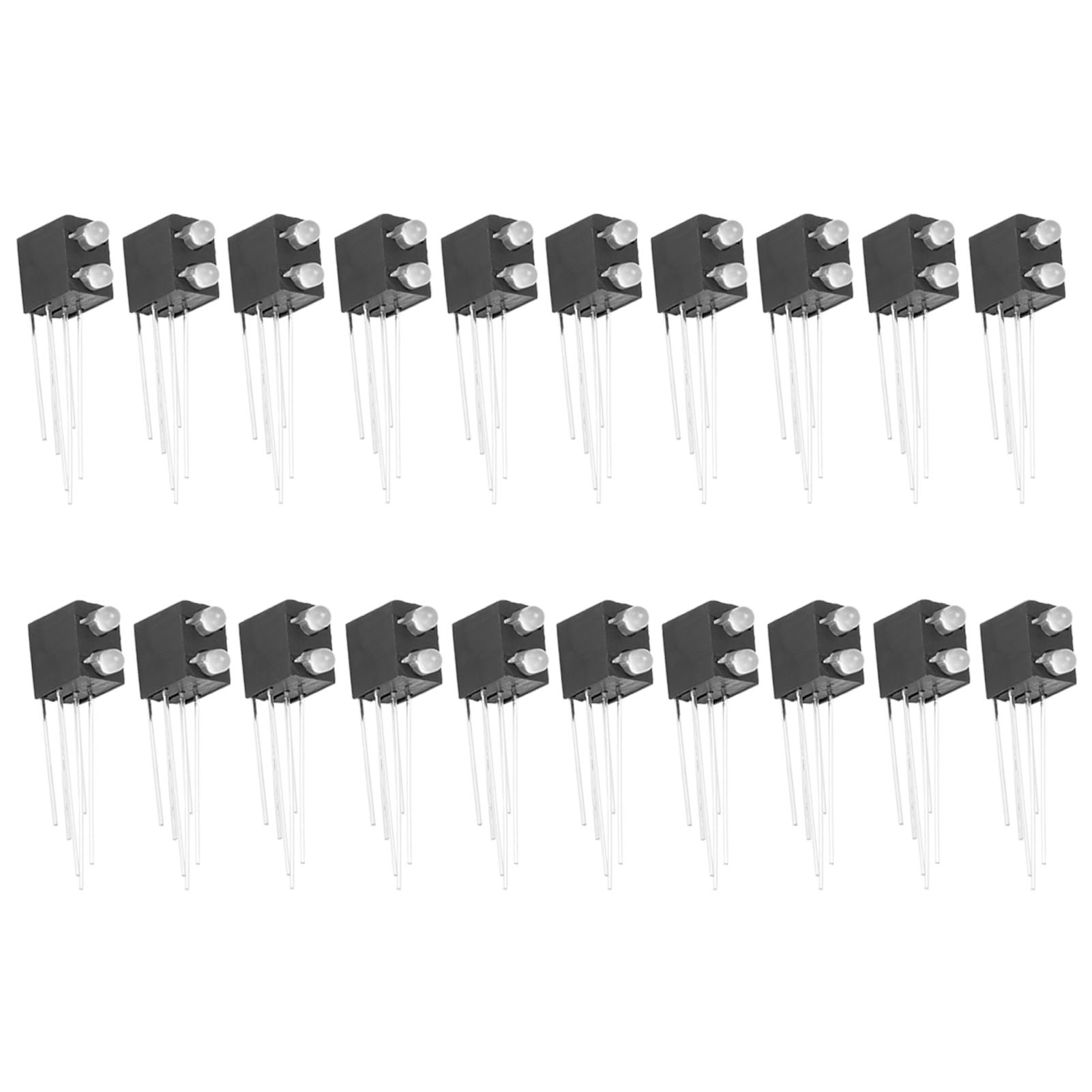 Lot De 20 Supports De Lampe à Diode Lumineuse LED à 2 Trous Base émettrice De L - Imagen 17 de 18