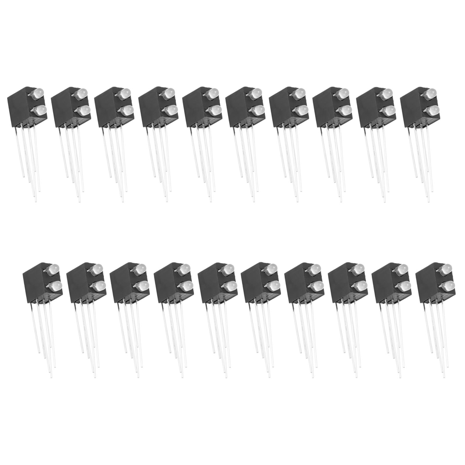Lot De 20 Supports De Lampe à Diode Lumineuse LED à 2 Trous Base émettrice De L - Imagen 13 de 18