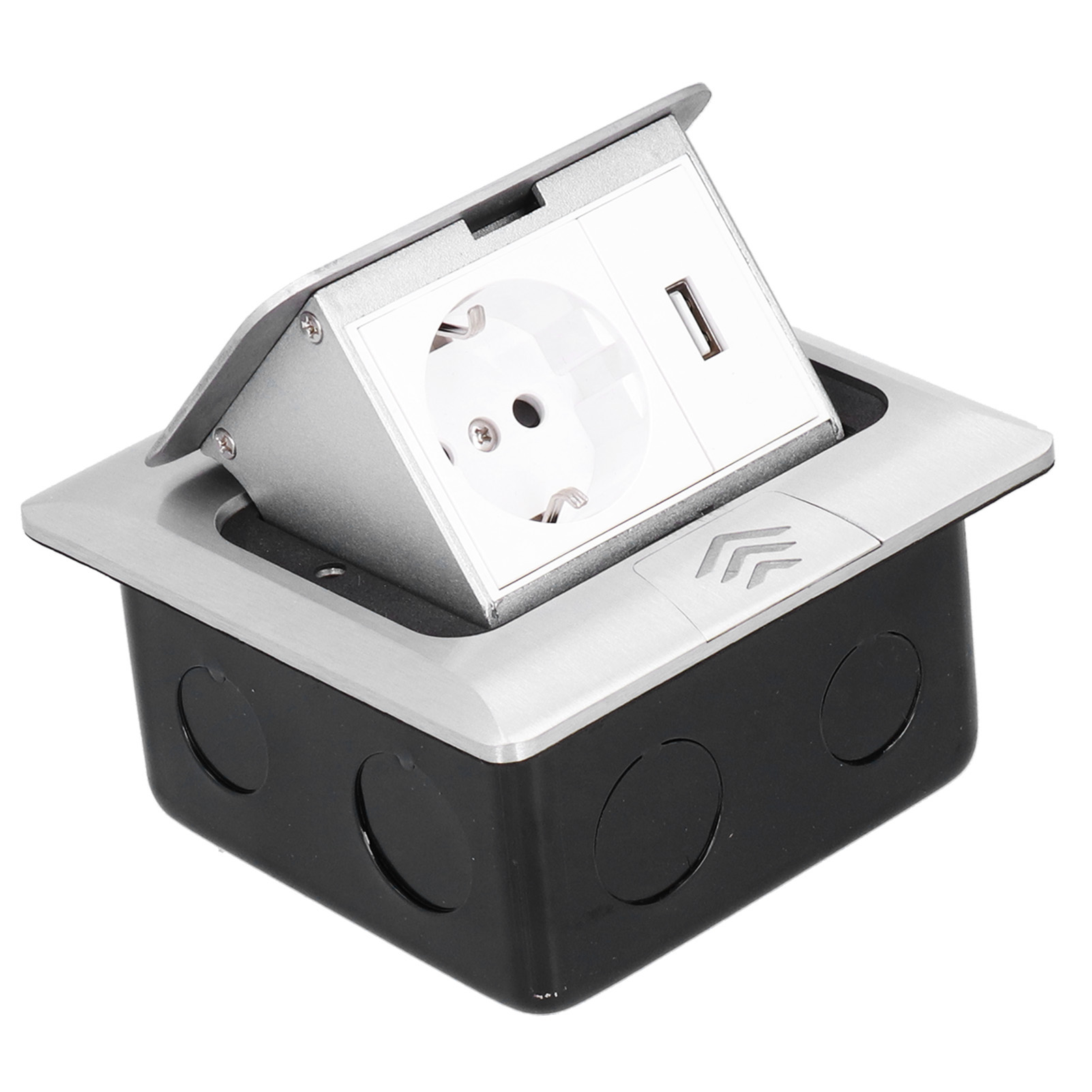 Floor Electrical Outlet Embedded Pop Up Socket Box EU Standard USB Power - Bild 28 von 30