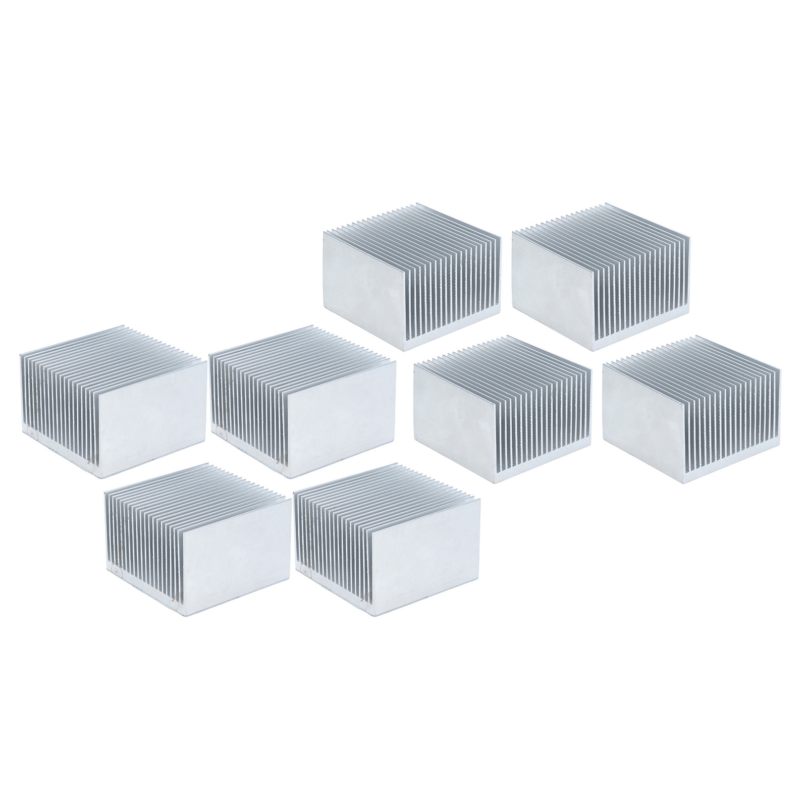 Lot De 4 Ailettes De Refroidissement Pour Dissipateur Thermique Module CPU 60 X - Zdjęcie 9 z 13