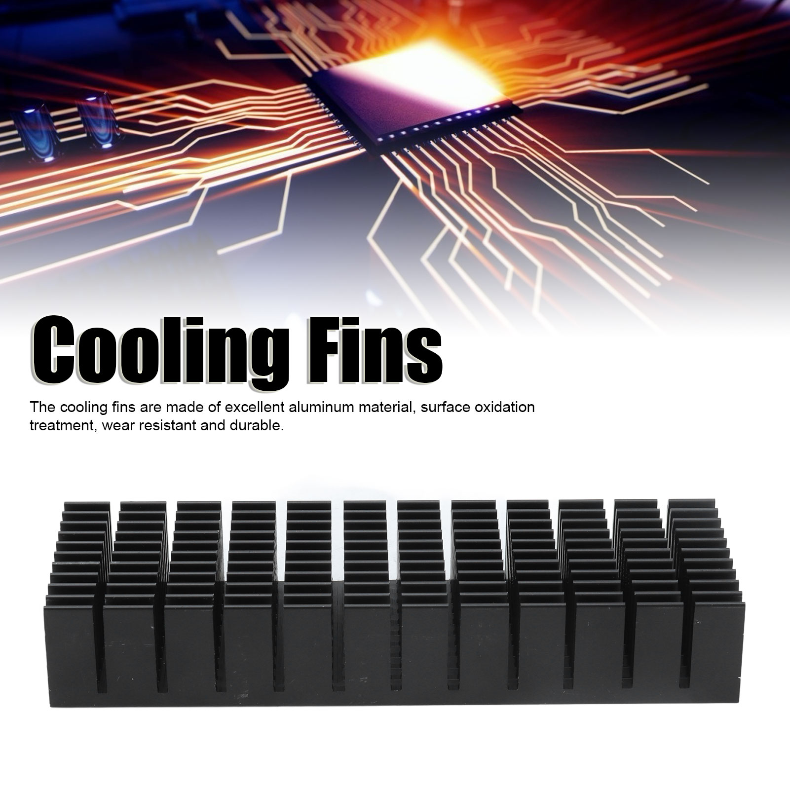 2Pcs Cooling Fins Power Radiator Slotted Heatsink Kit 120x40x20mm♡ - Afbeelding 29 van 29