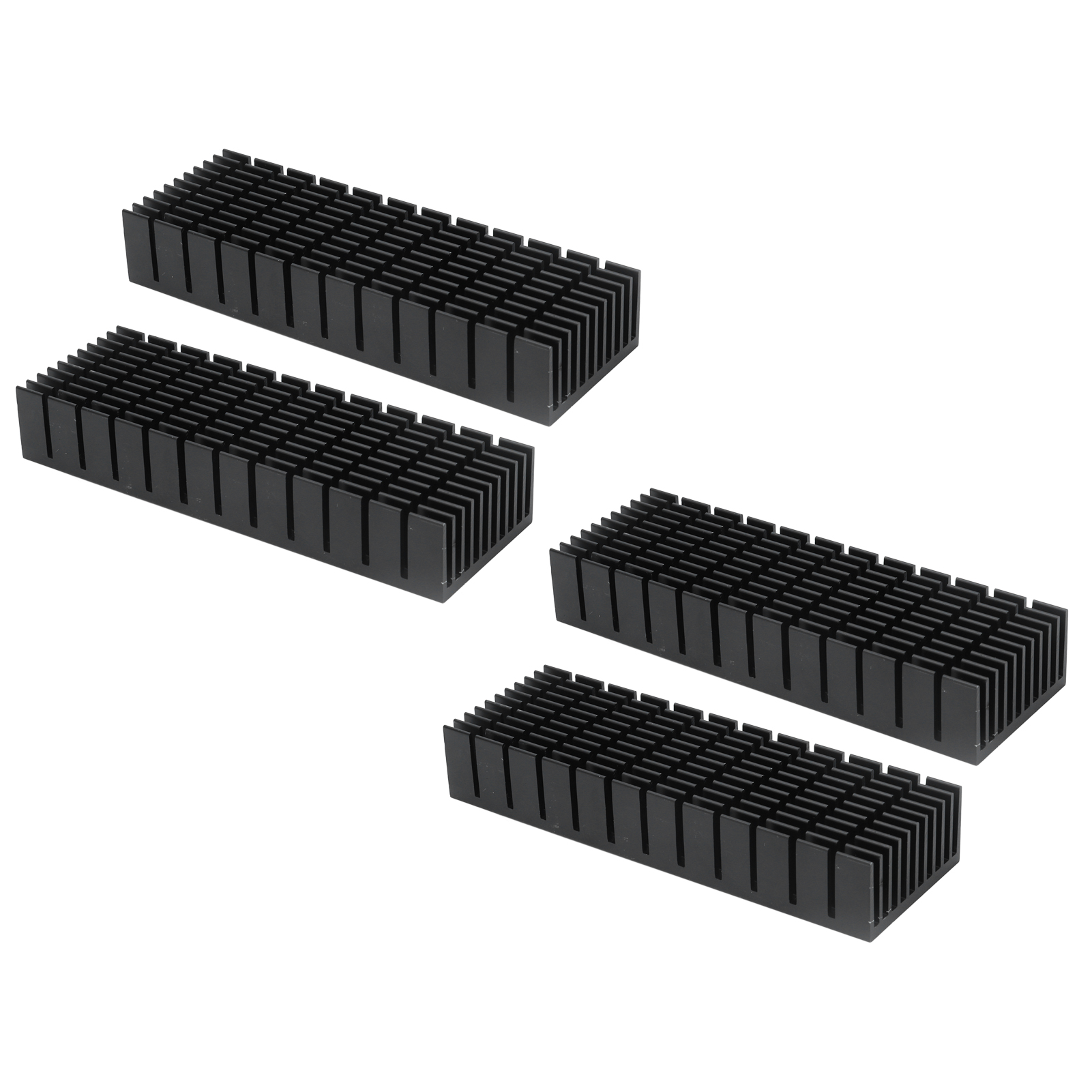 2Pcs Cooling Fins Power Radiator Slotted Heatsink Kit 120x40x20mm - Afbeelding 24 van 29