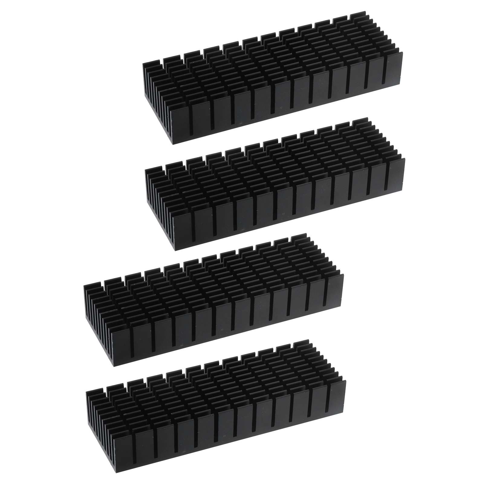 2Pcs Cooling Fins Power Radiator Slotted Heatsink Kit 120x40x20mm - Afbeelding 27 van 29