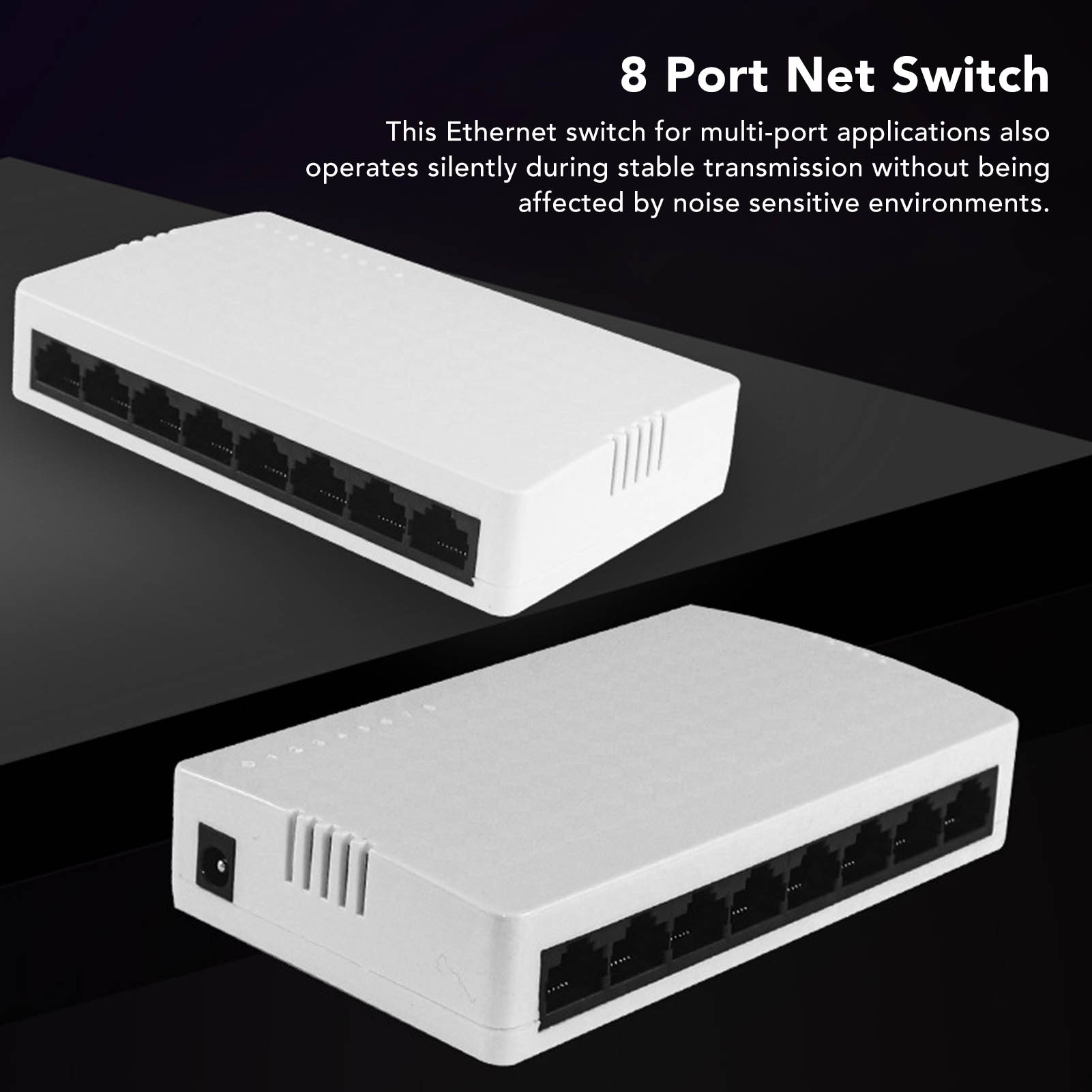 Commutateur Ethernet 8 Ports Stable Plug And Play Prise US - Zdjęcie 14 z 18
