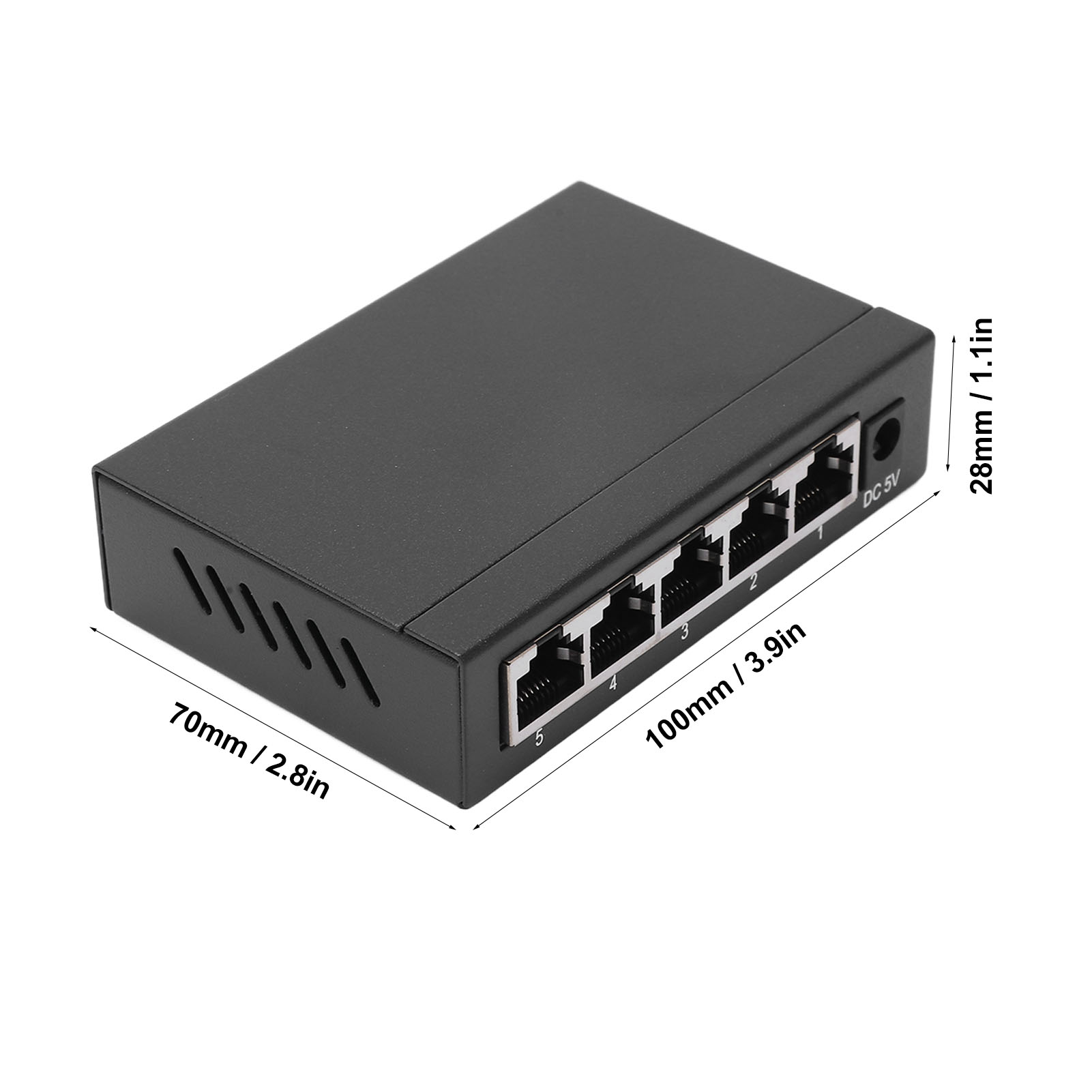 Commutateur Ethernet De Bureau Non Géré 5 Ports Répartiteur Ethernet De Bureau - Zdjęcie 15 z 18