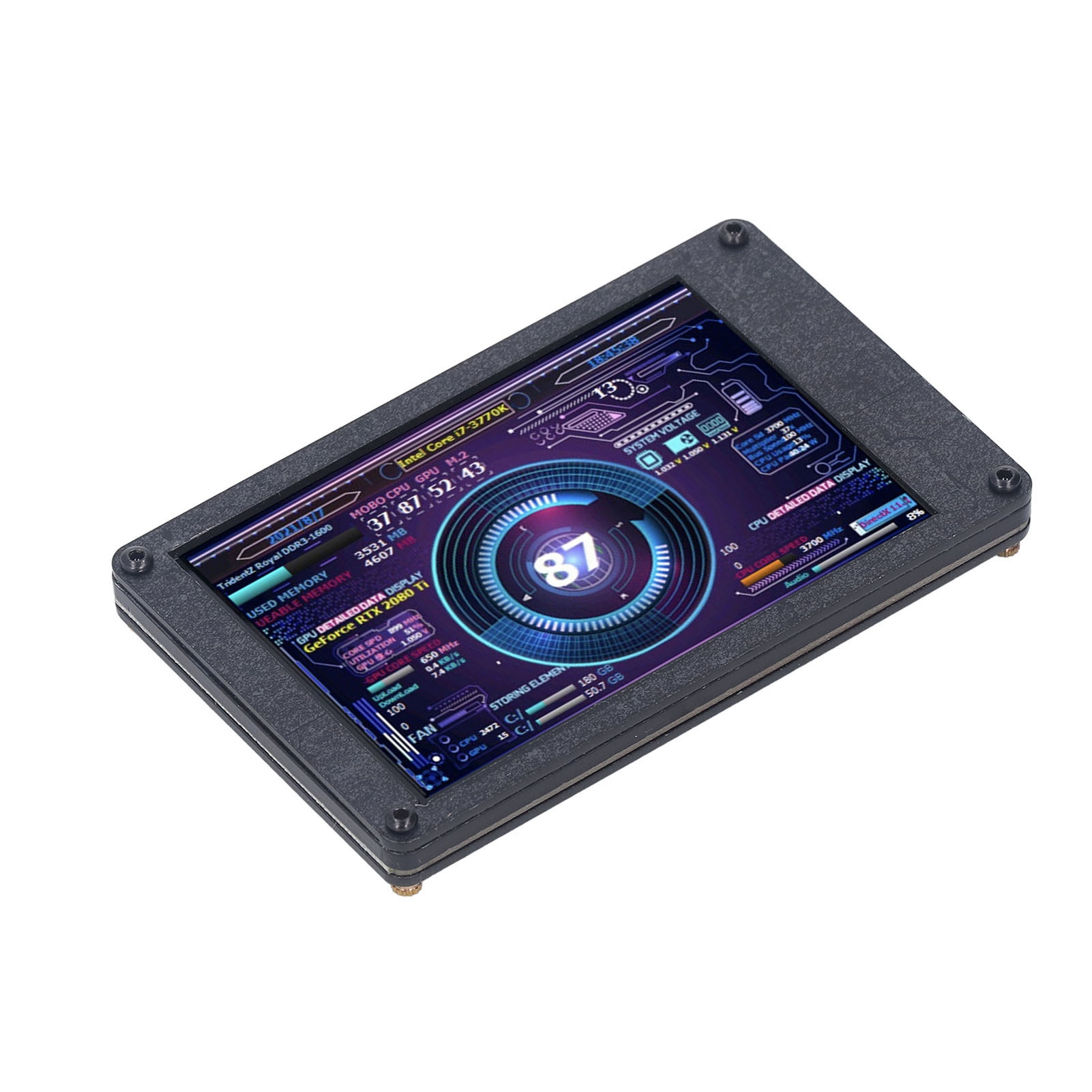 USB Mini Screen Brightness 3.5in IPS Computer Temp CPU RAM Monitor For - Picture 25 of 28