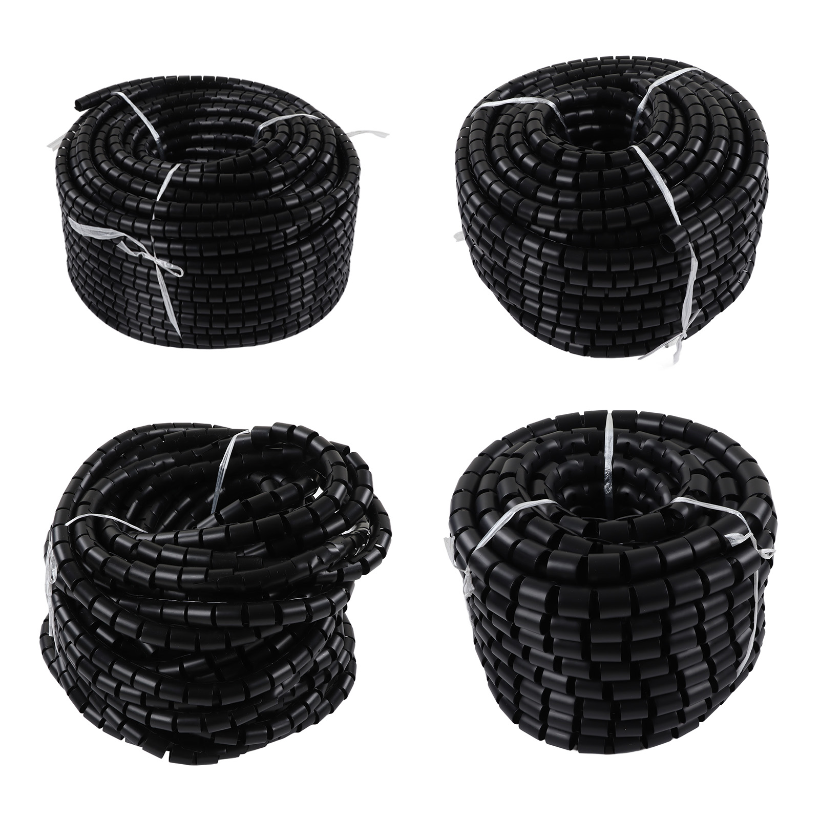 Wire Protector Sleeve Covers Wire Winding Tube Cable Protector Black♡ - Afbeelding 15 van 18