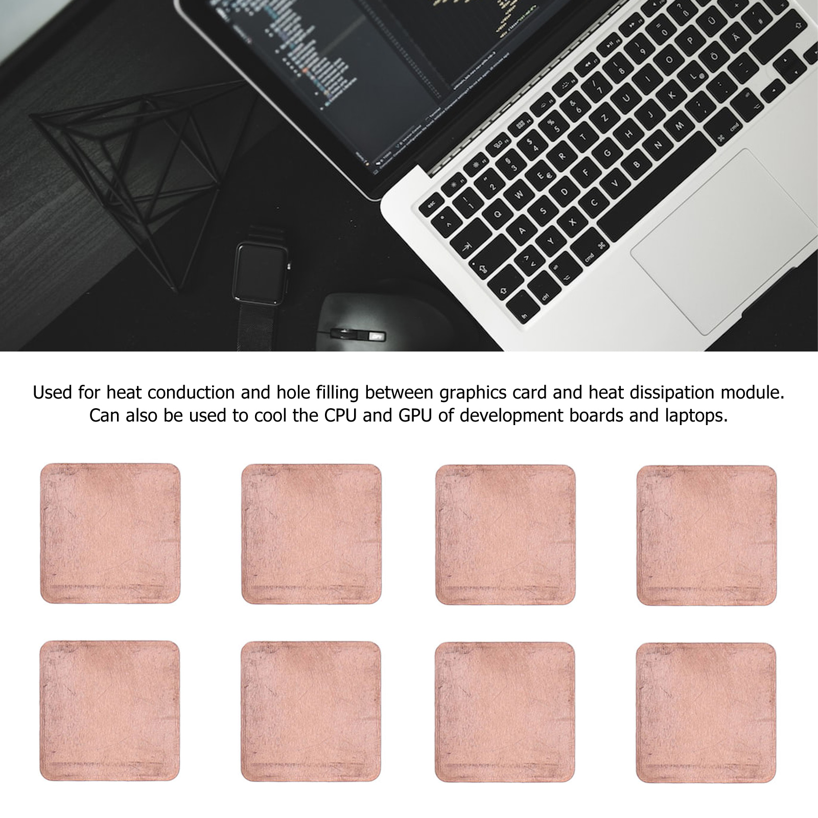 Heatsink Copper Pad Shim Quick Cooling Heat Sink Thermal CPU Cooler Kit♡ - Afbeelding 27 van 31