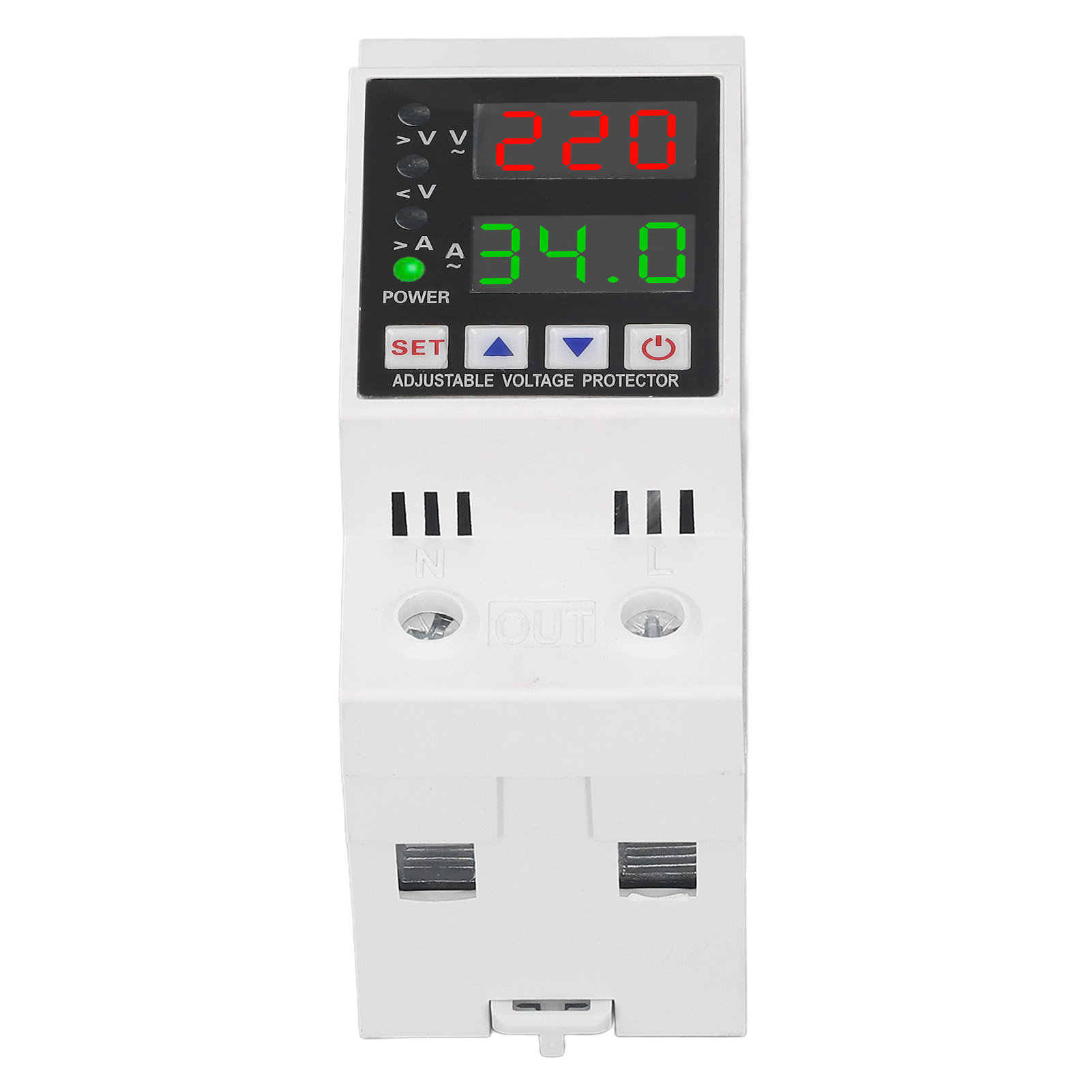 AC230V Overvoltage Undervoltage Protector Current Limit Delay Automatic Reset