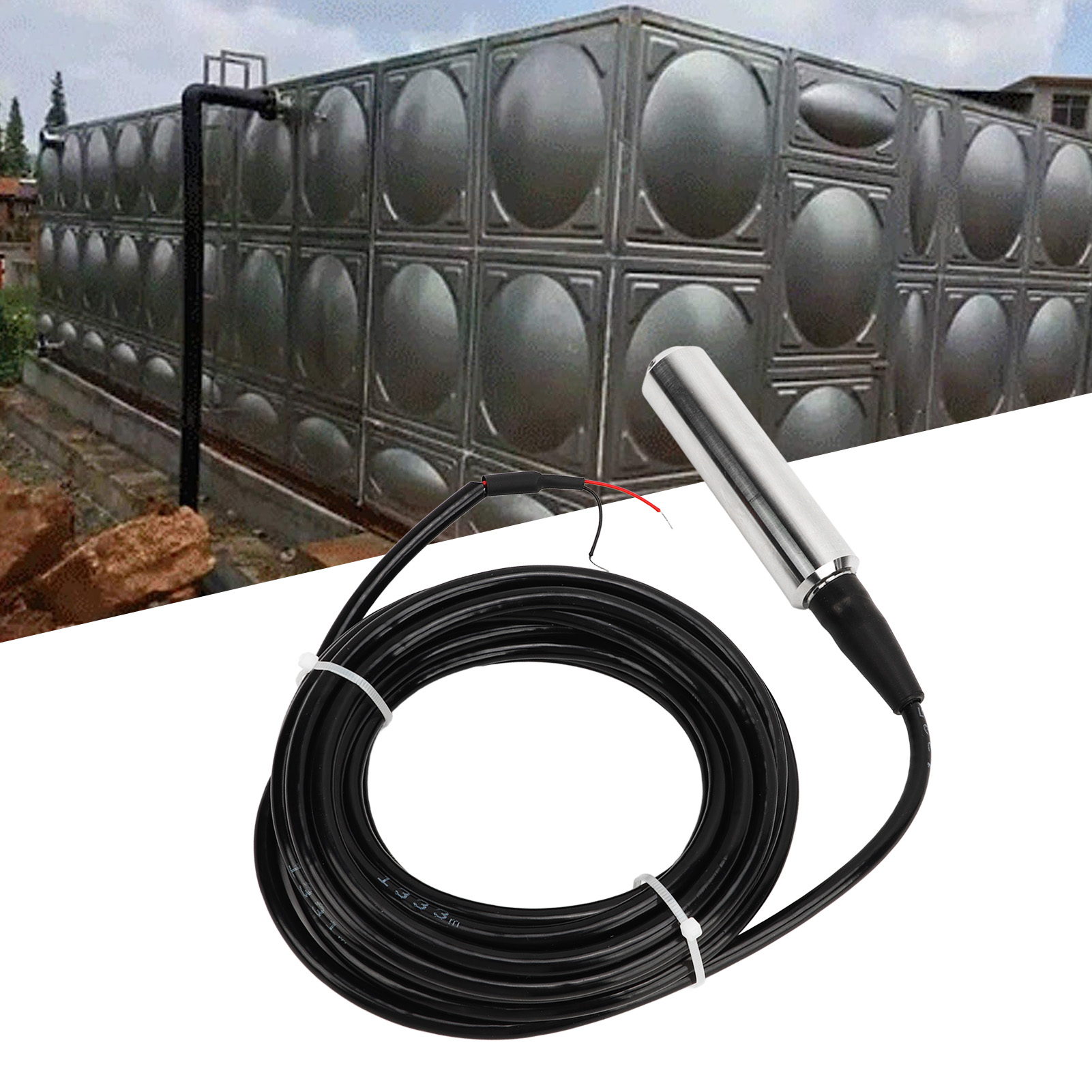 Liquid Level Transmitter 4-20mA Output Detector Water Level Sensor Detect 24VDC - Picture 17 of 18