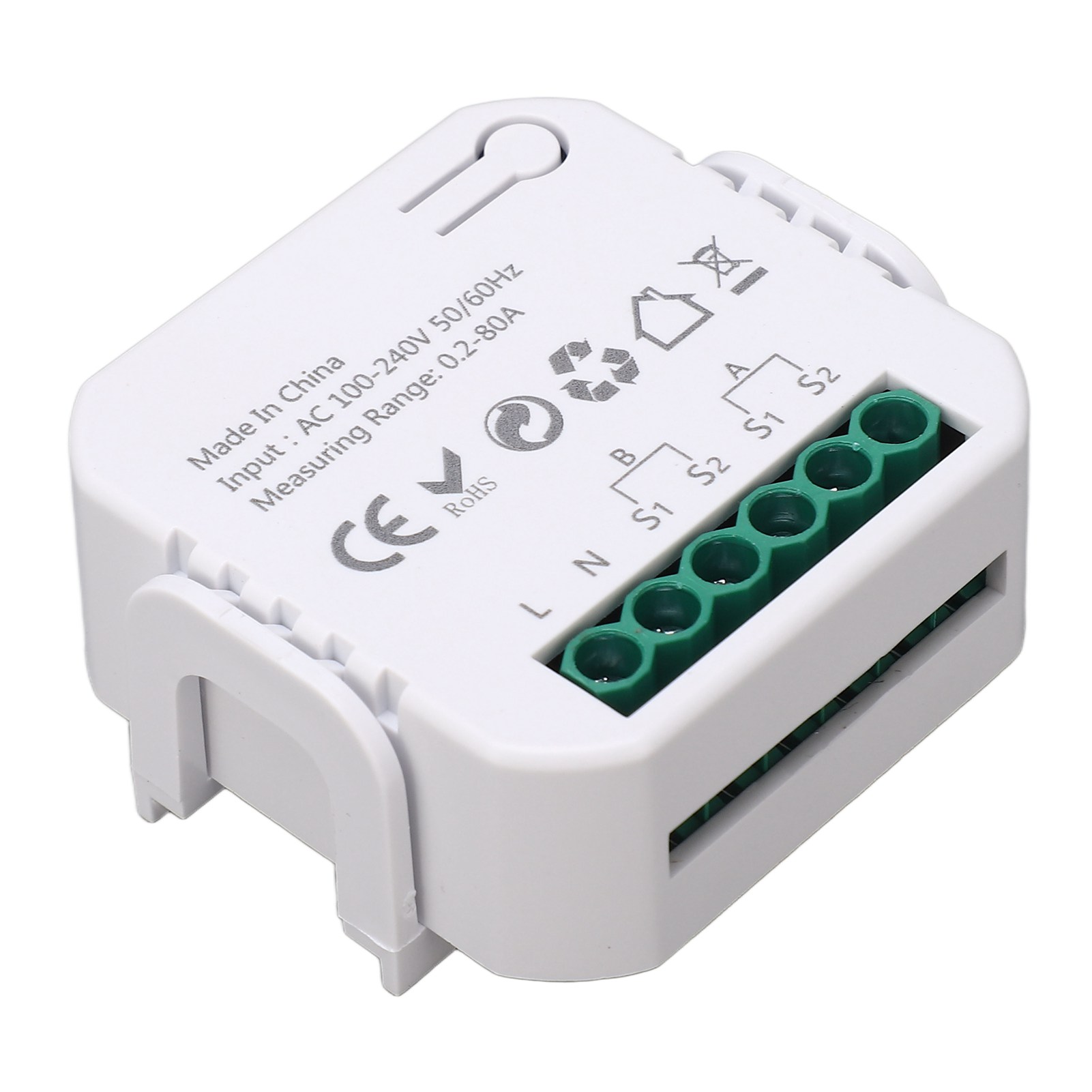 WiFi Smart Energy Monitor Single Phase Clamp Electricity Meter 100‑240V AC For
