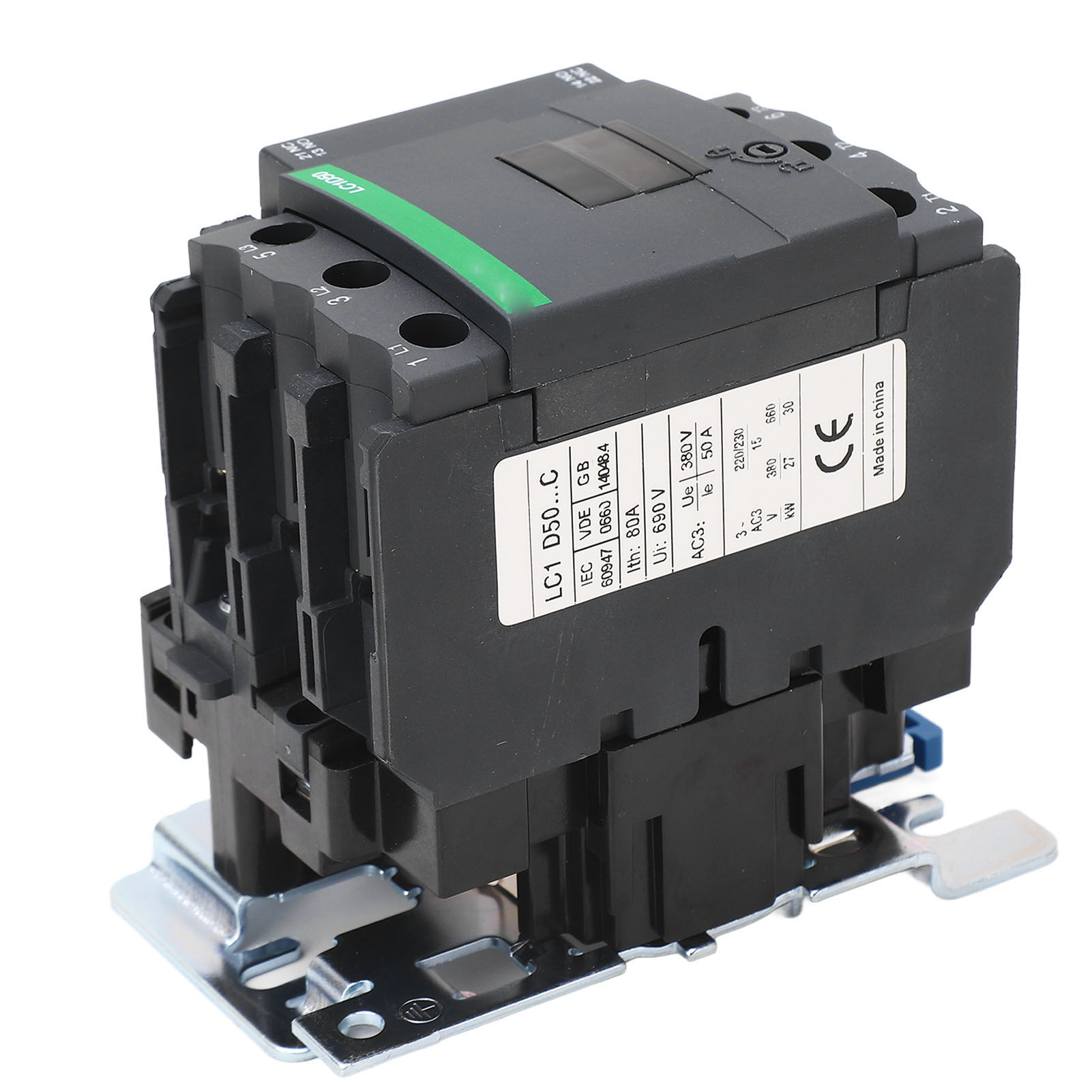 AC Contactor 50A 1NO 1NC Silver Alloy Contact Industrial Control Contactor 380V - Picture 26 of 32