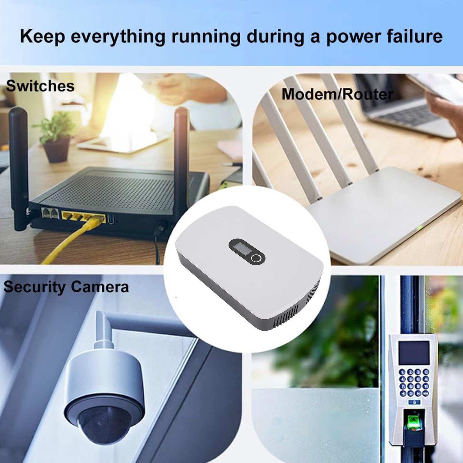 ✈UPS Power Supply 8800mAh LCD Display Self Adaptive Uninterruptible Power Supply - Picture 27 of 28