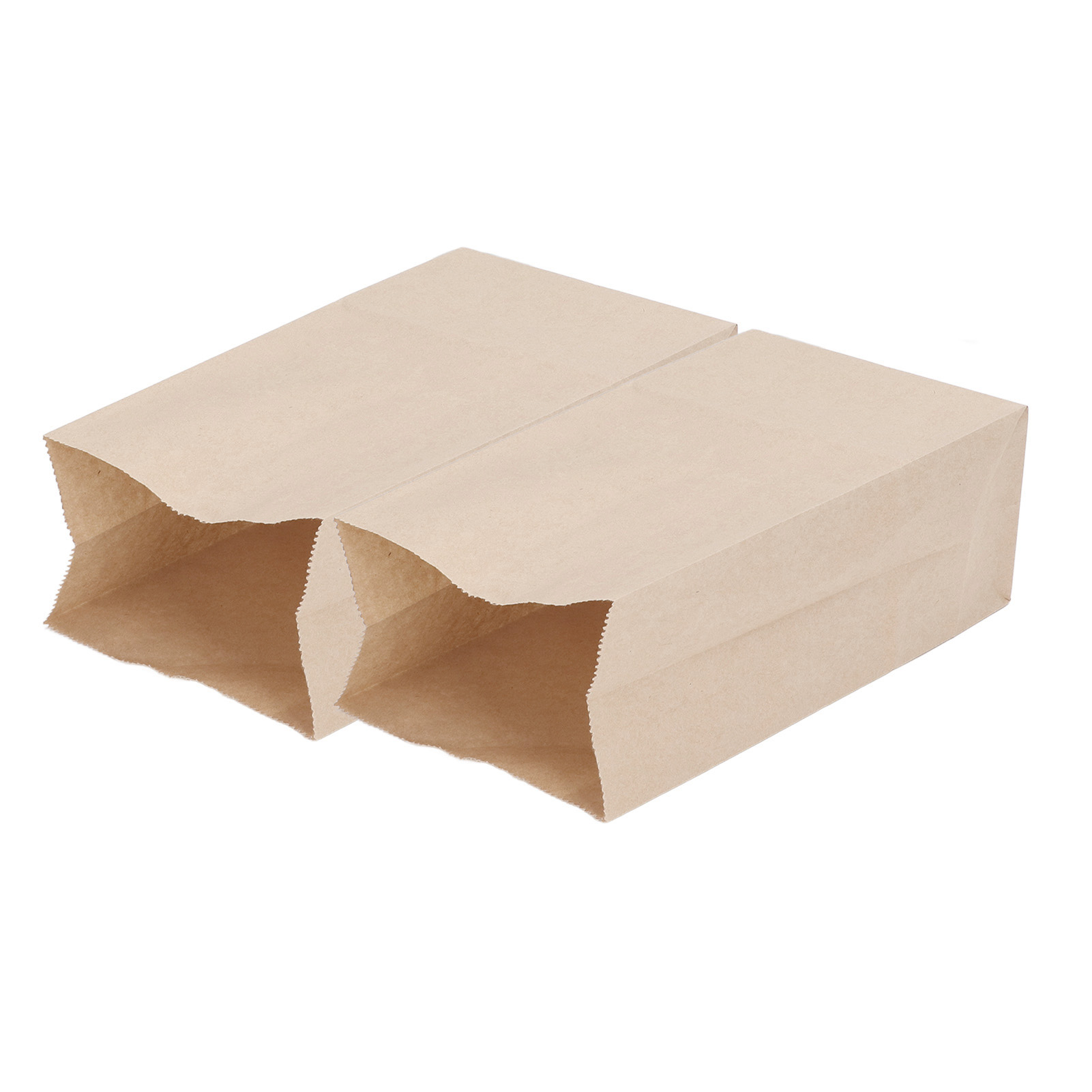 100 Pcs Kraft Paper Bag Food Grade Greaseproof Tear Resistant Disposable Brown