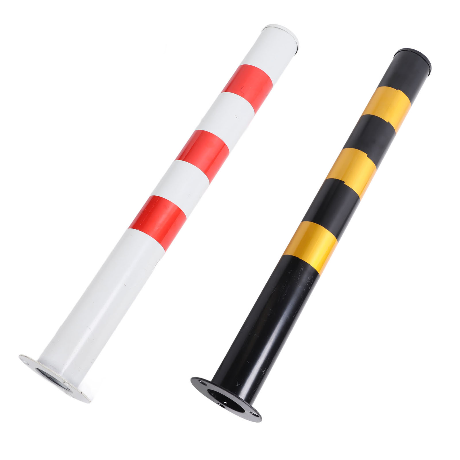 Safety Bollard Post 29.5in Height 3in Diameter Cold Rolled Steel Parking Barrier