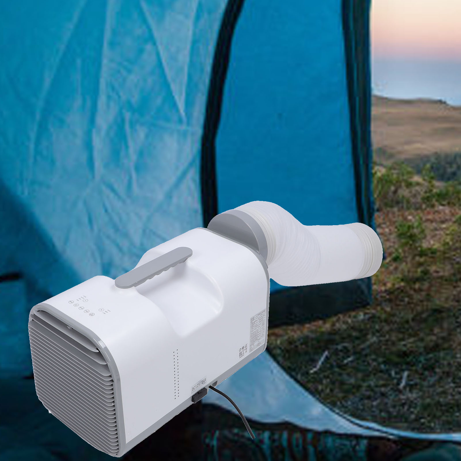 Condizionatore 5200BTU Raffreddamento AC Deumidificatore per Ufficio Campeggio Tenda Camper Nuovo - Foto 25 di 30
