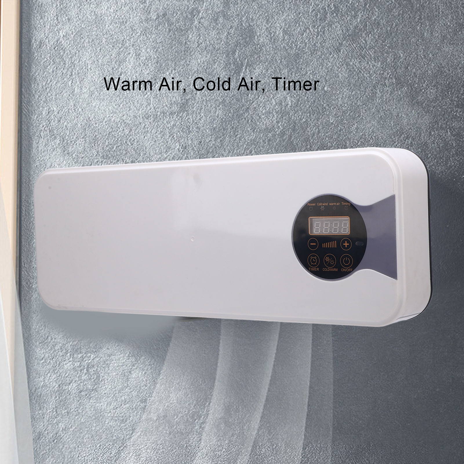 Electric Wall Space Heater CoolerWall Mounted Heater For Bedroom Bathroom . - Picture 27 of 30