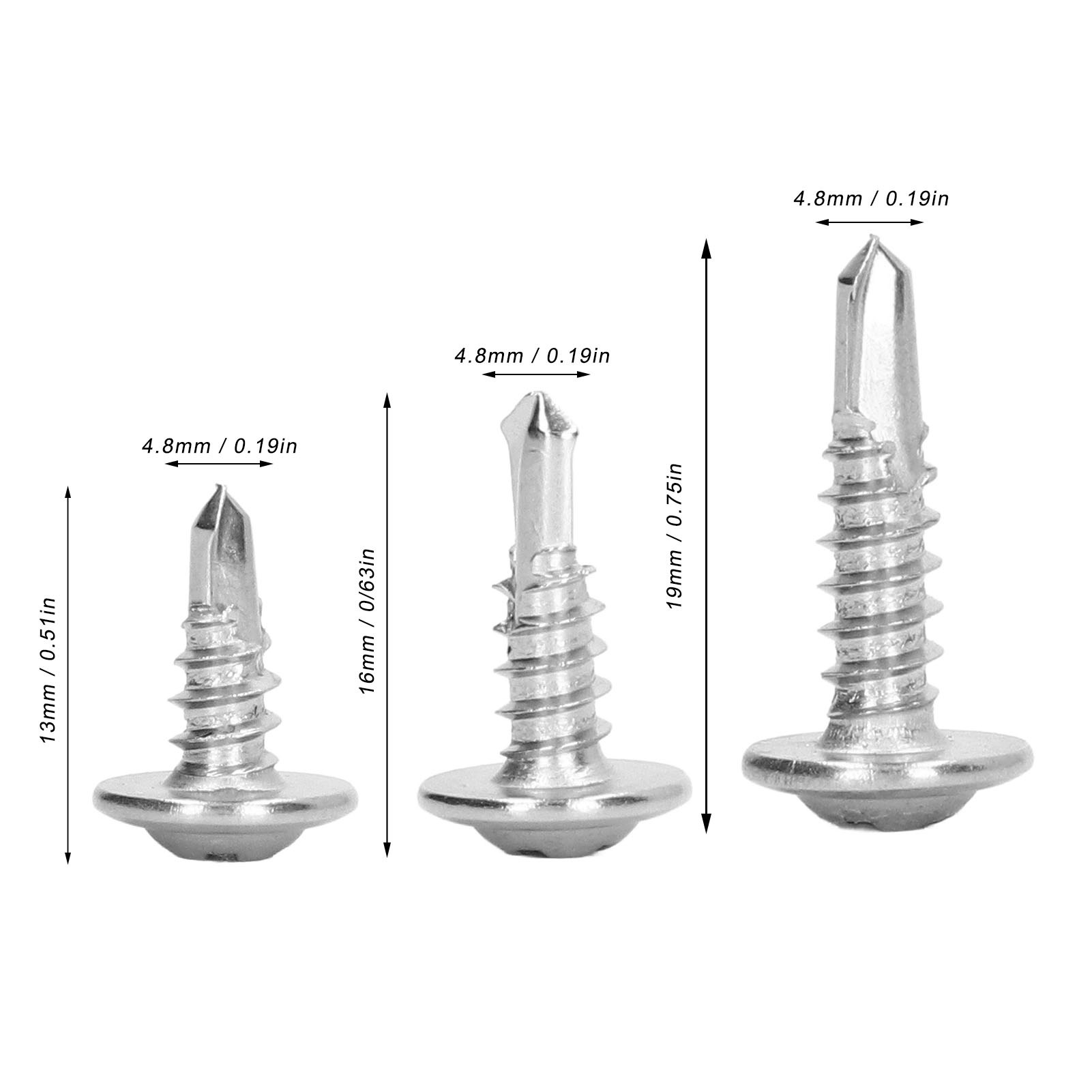 Self Tapping Screw 410 Quick Round Washer Head Screws For Machinery Industry