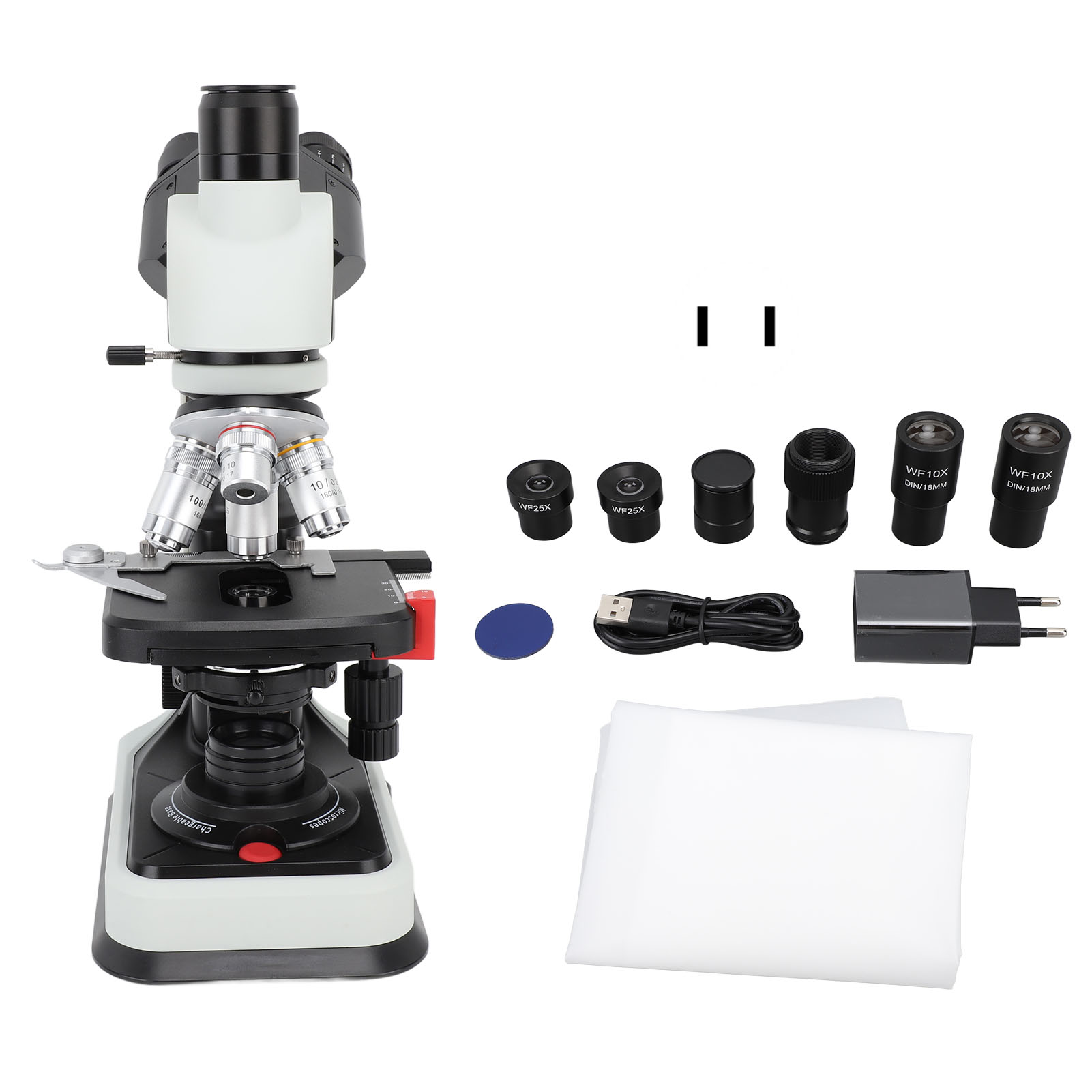 Compound Trinocular Microscope 40X To 2500X Magnification Laboratory LED Microsc - Bild 25 von 29