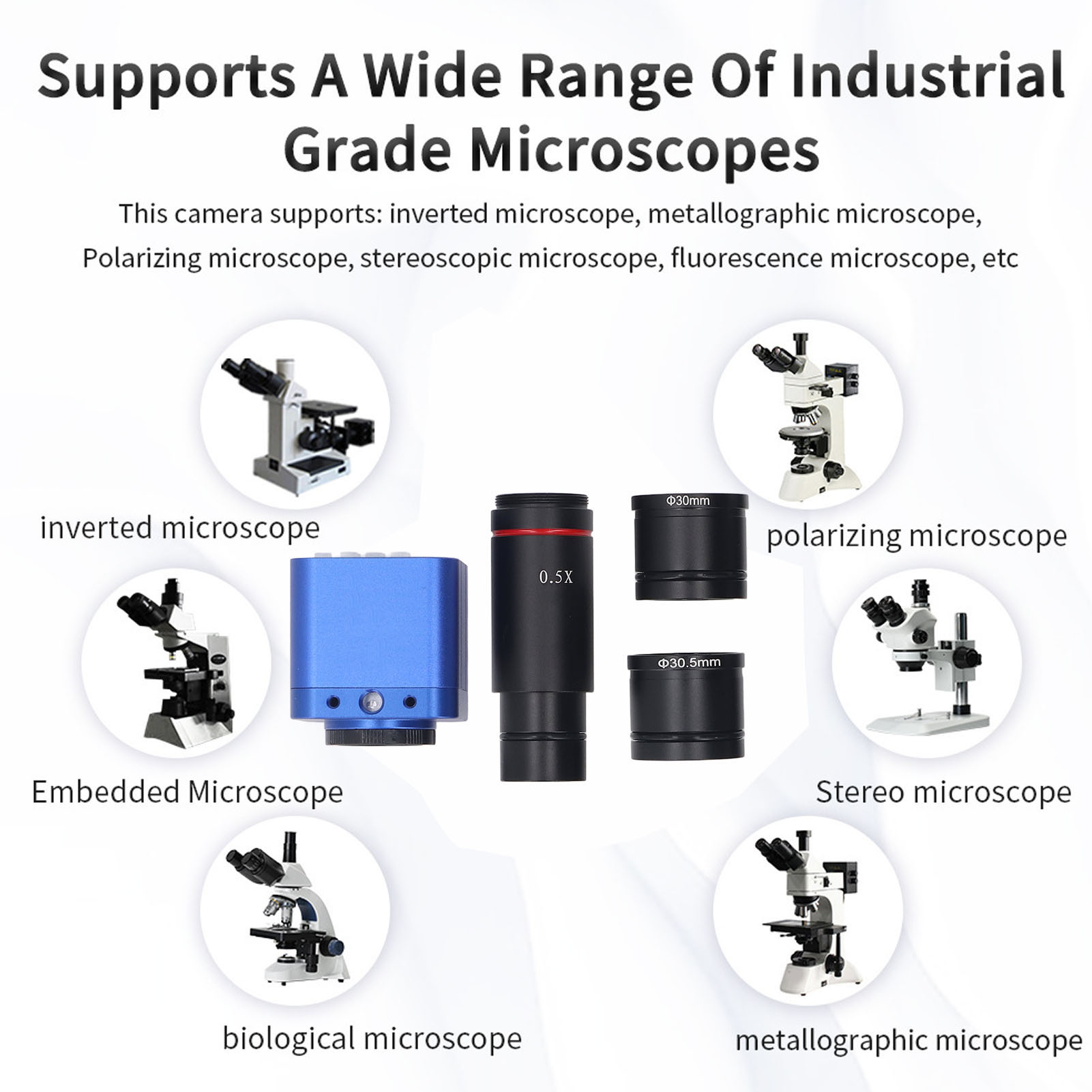 1080P Microscope Camera 24MP Recording Industrial Camera For XP/7/8/10 - Picture 25 of 30