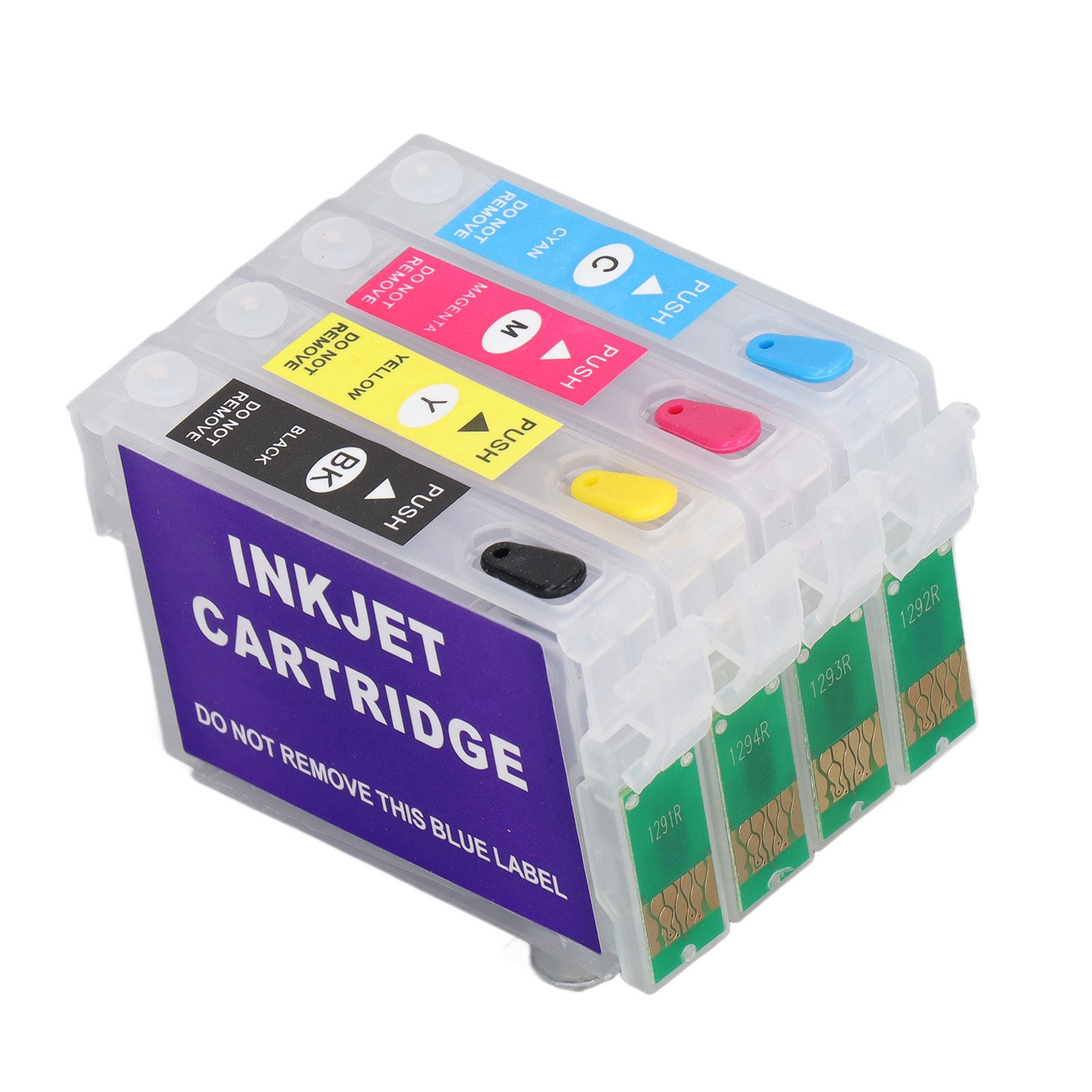 4Pcs Ink Cartridge Black Cyan Magenta Yellow Printer Refill Inkjet Cartridges QU - Afbeelding 29 van 34