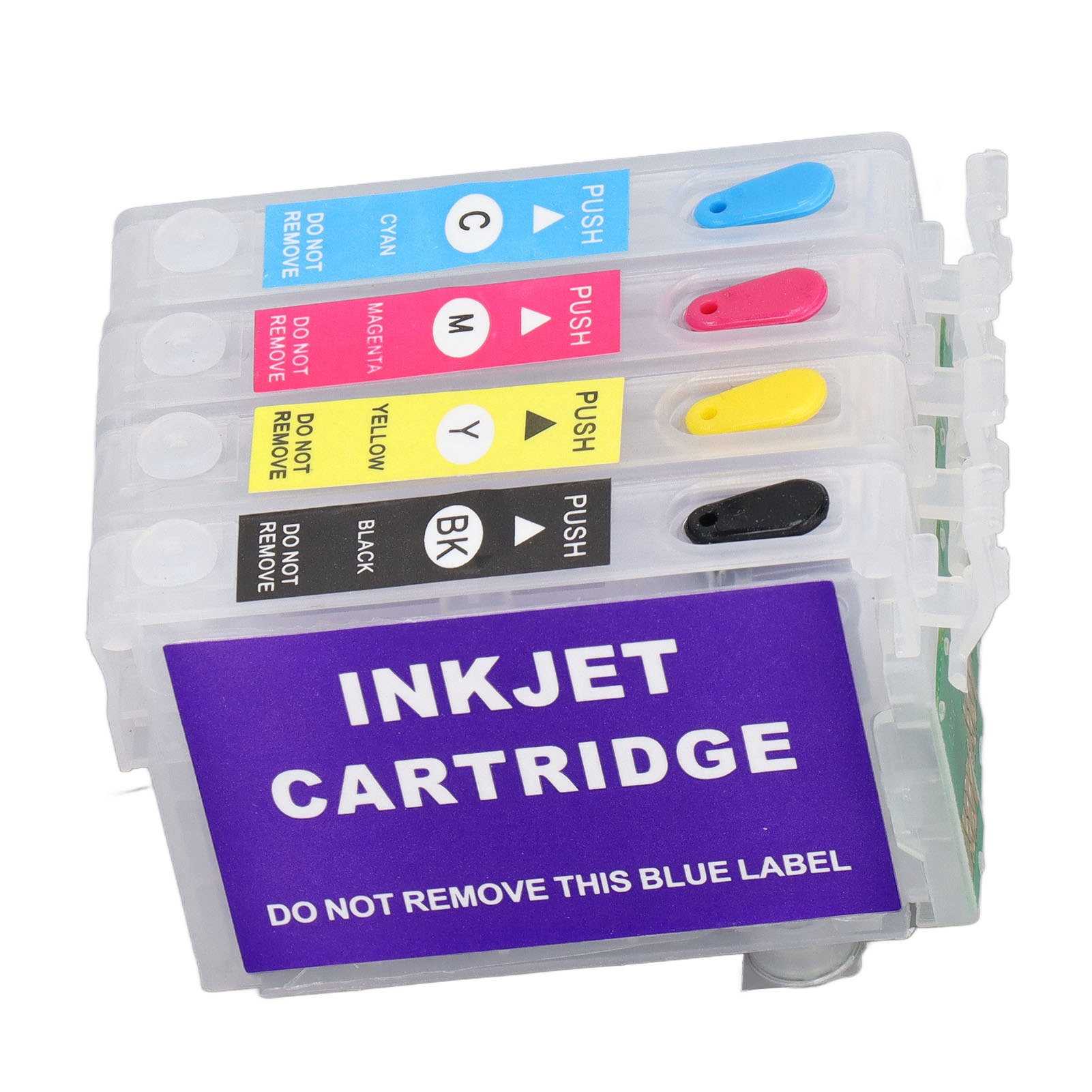 4Pcs Ink Cartridge Black Cyan Magenta Yellow Printer Refill Inkjet Cartridges QU - Afbeelding 24 van 34