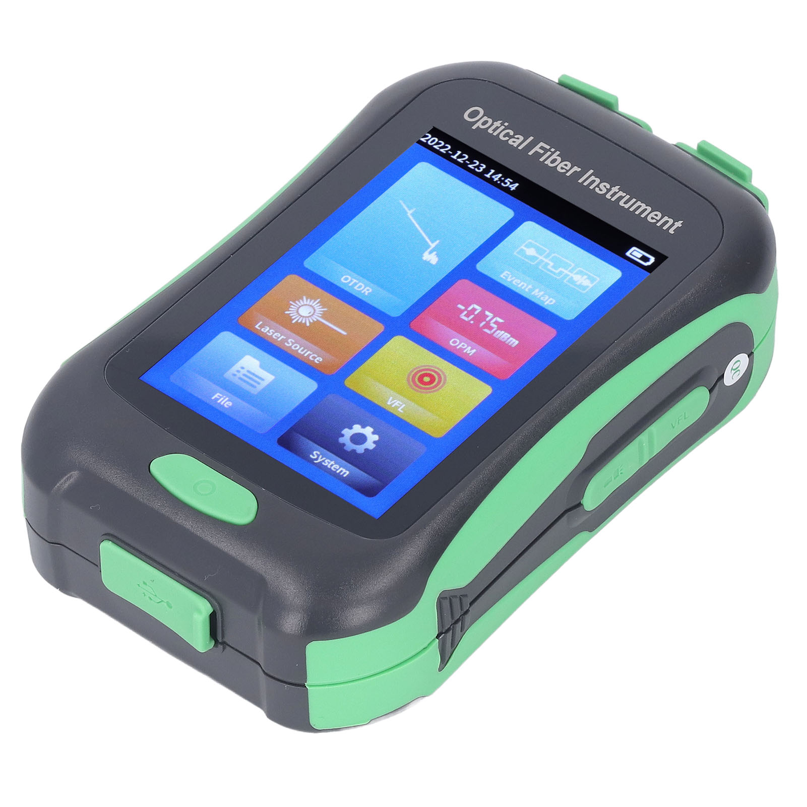 OTDR Fiber Optic Tester 1550nm 10mw 80km 20dB 3.5in Visual Fault Locator Meter♡ - Afbeelding 16 van 18