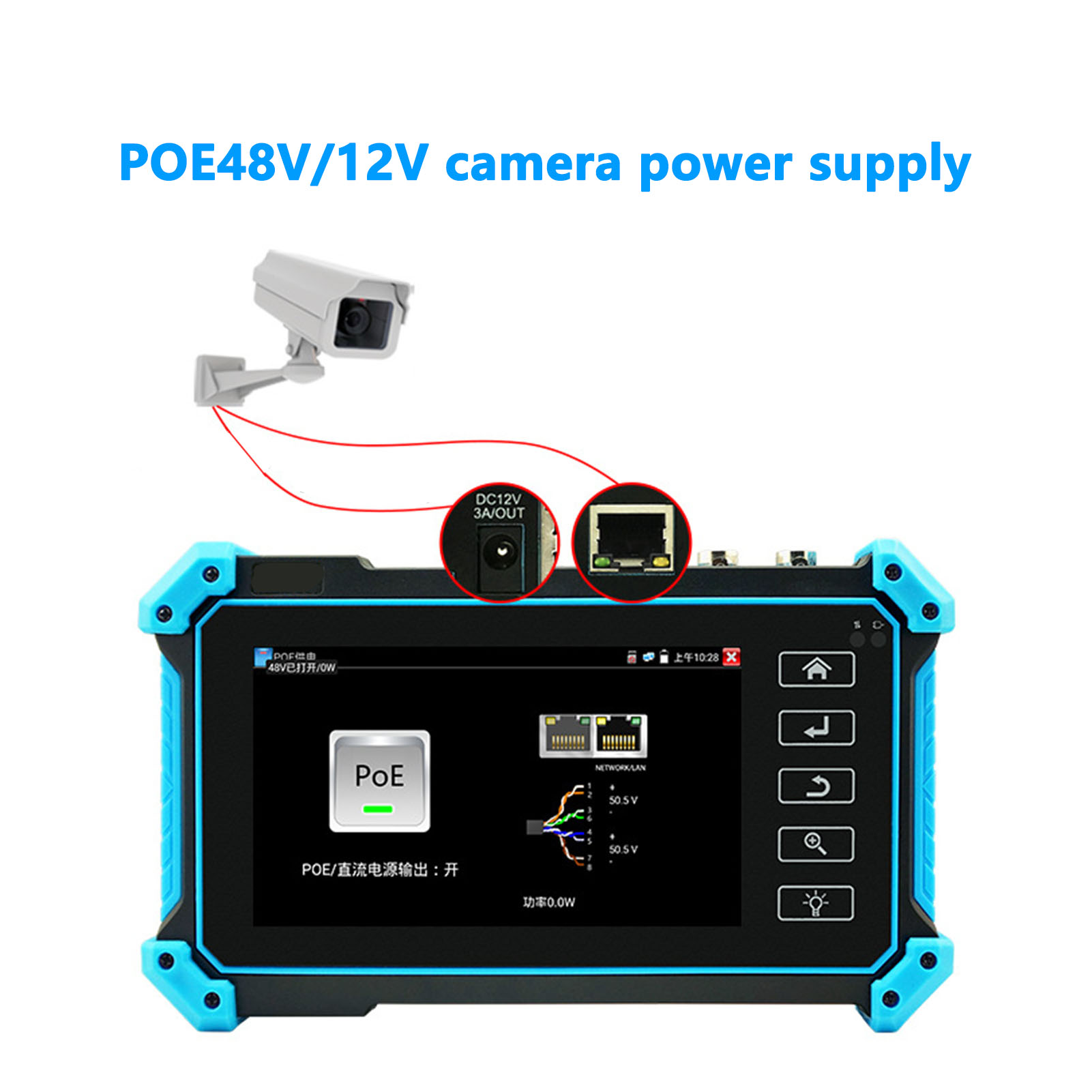 Testeur de caméra IP CCTV moniteur coaxial interface réseau multimédia entrée VGA - Photo 25/30