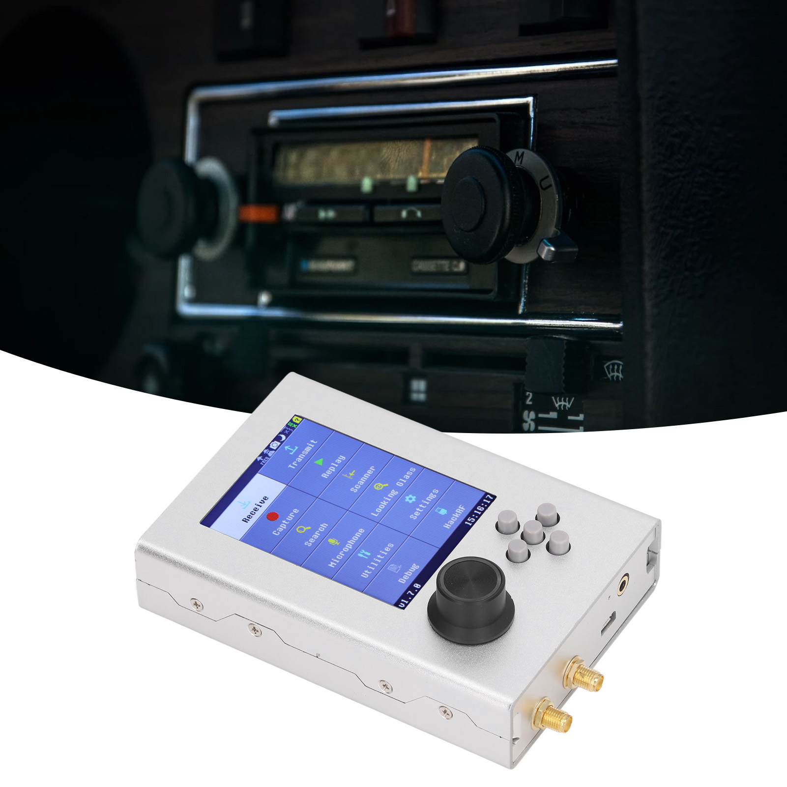 Radio Transceiver 3.2 Inch 1MHz To 6GHz Radio Portable Mobile FM SDR - Picture 27 of 34
