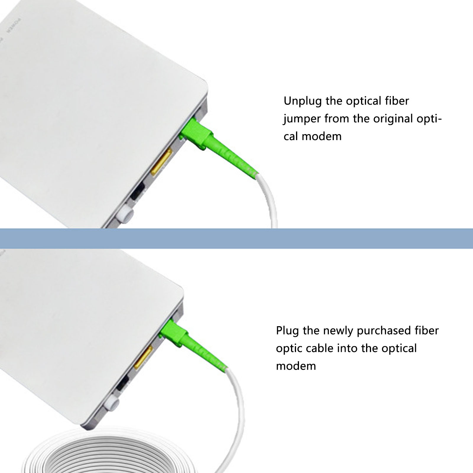 Optical Modem Extension Cable Set Armored Single Mode SC Patch Cable♡ - Afbeelding 36 van 36
